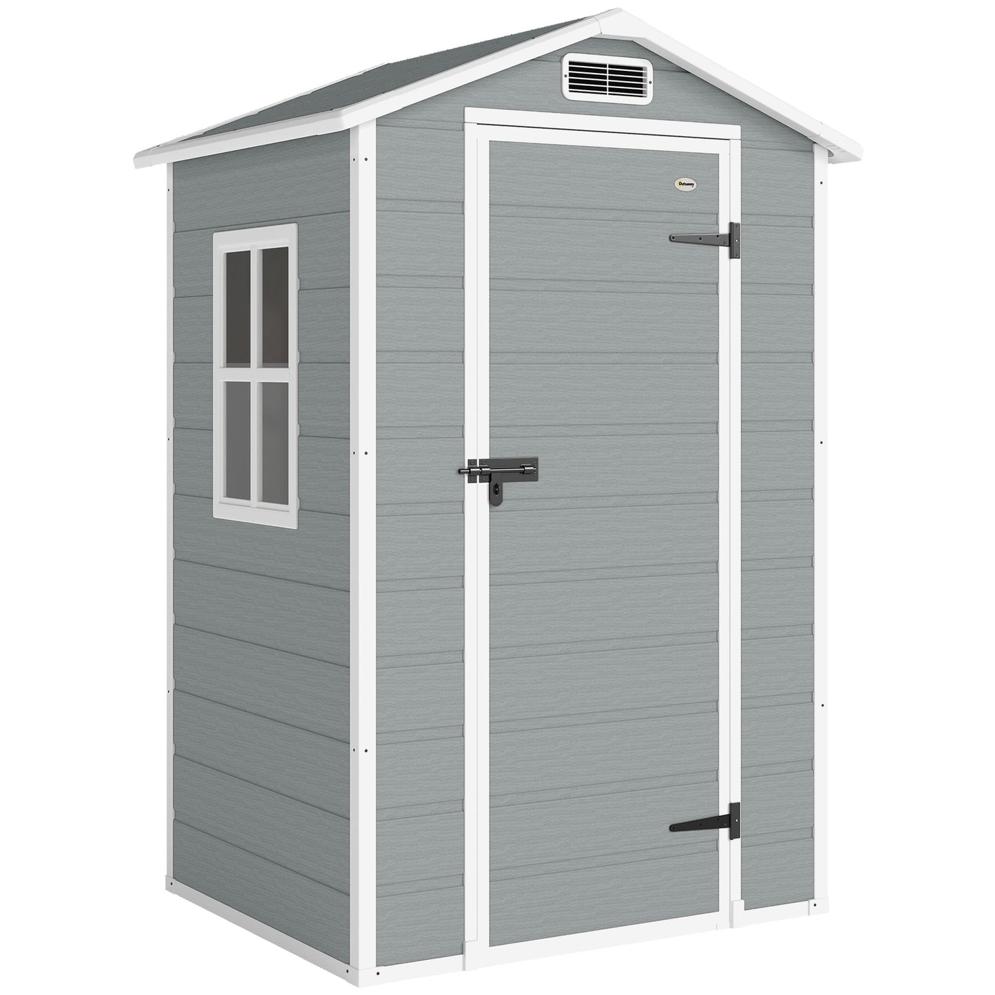 4 x 3 ft Plastic Garden Shed with Floor