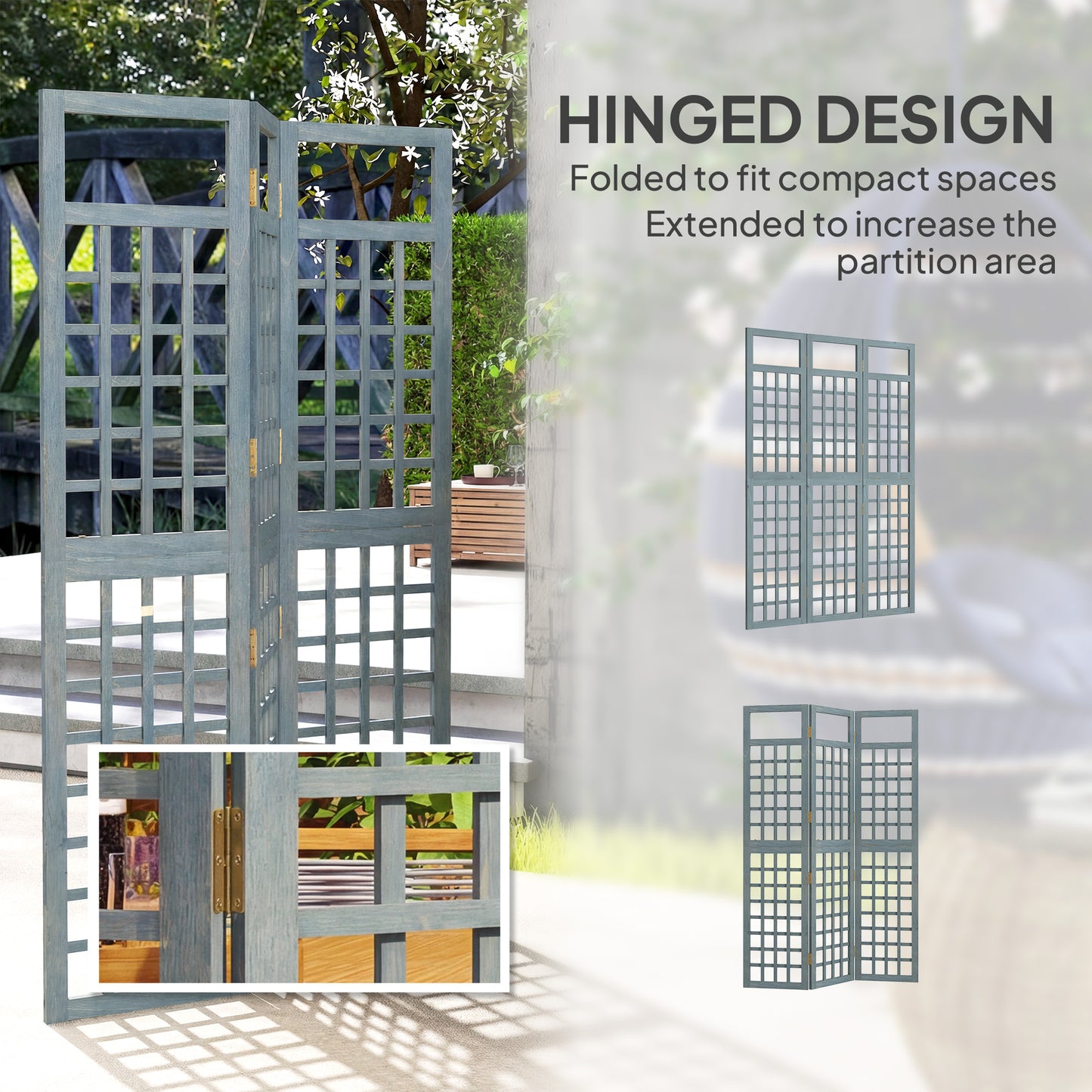 3-Panel Garden Privacy Screen (1)