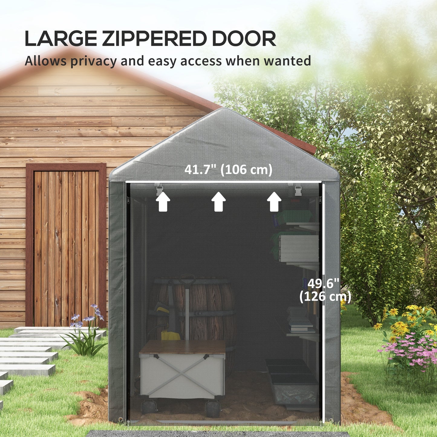 179 x 120cm Temporary Garden Shed