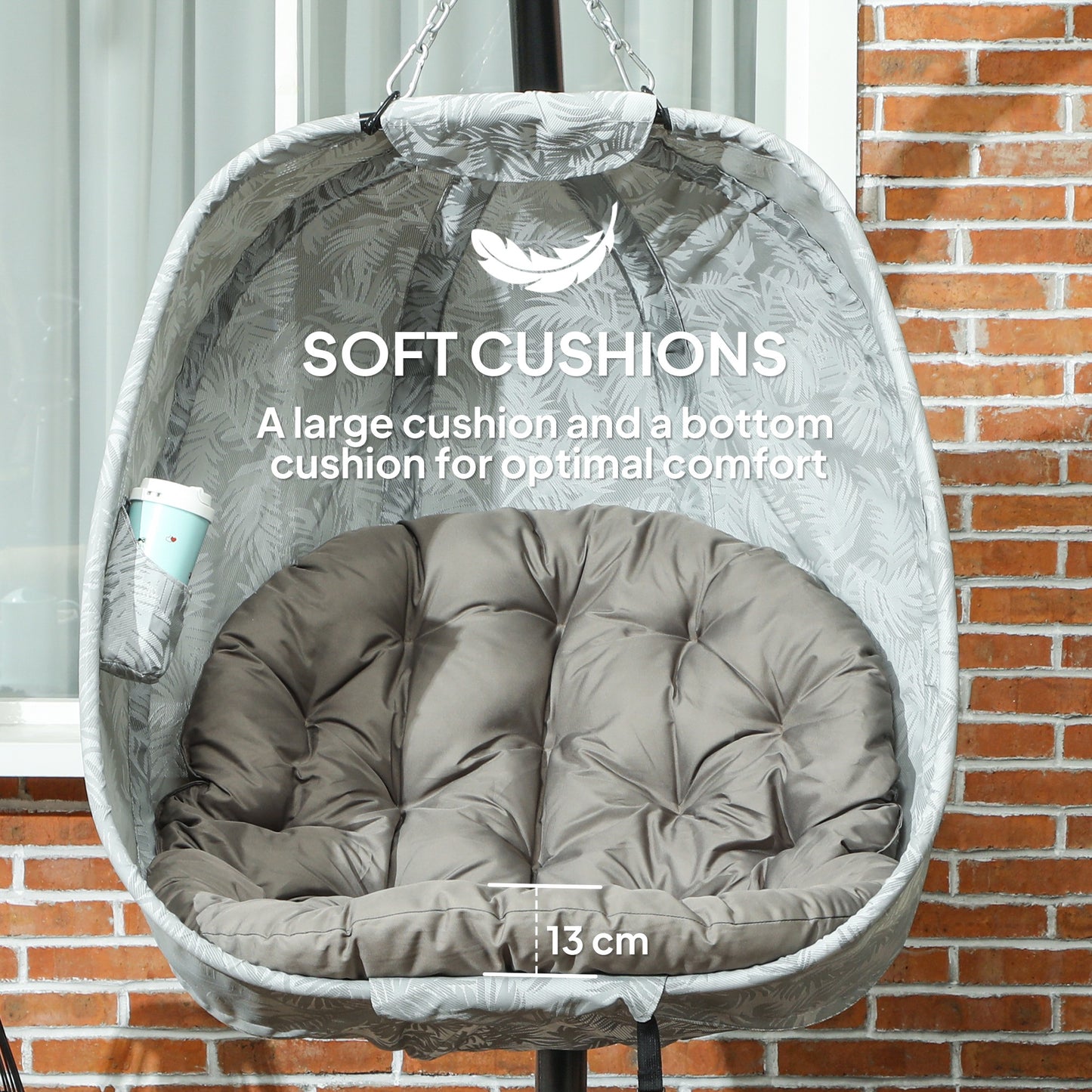 Hanging Egg Chair Outdoor Indoor Garden Swing Chair (3)
