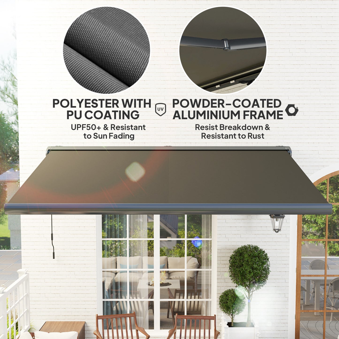 4 x 3(m) Full Cassette Electric Awning with Remote Controller
