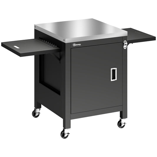Outdoor Grill Cart with Stainless Steel Tabletop