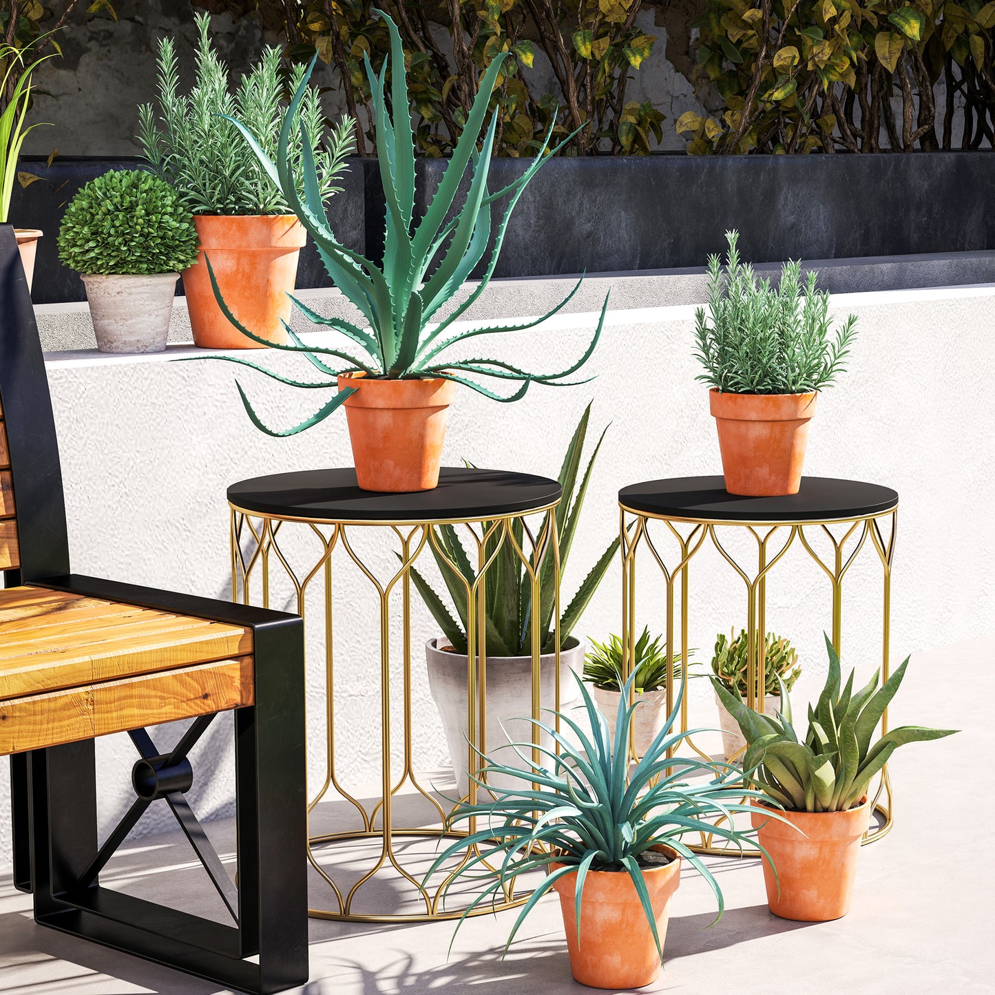 Round Coffee Table Set of 2