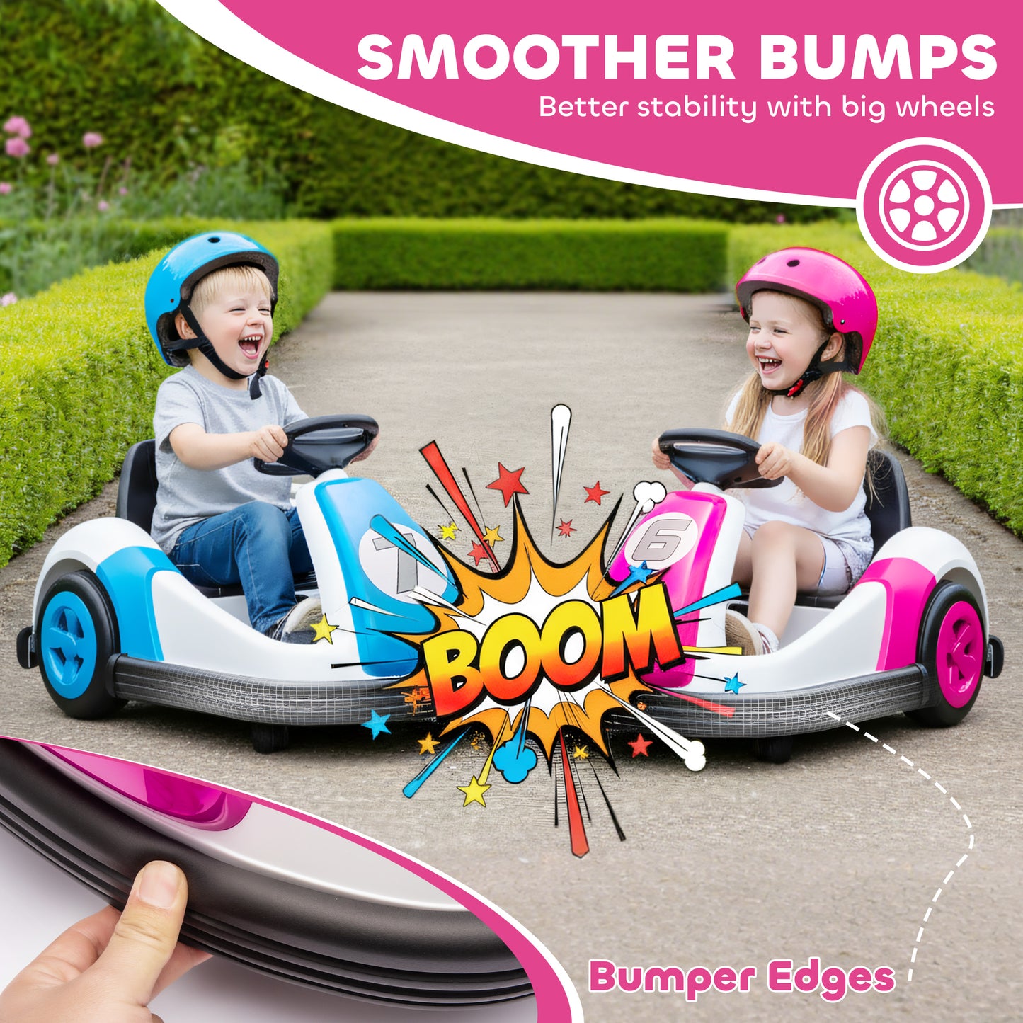 Kids Bumper Car with 360-Degree Rotation