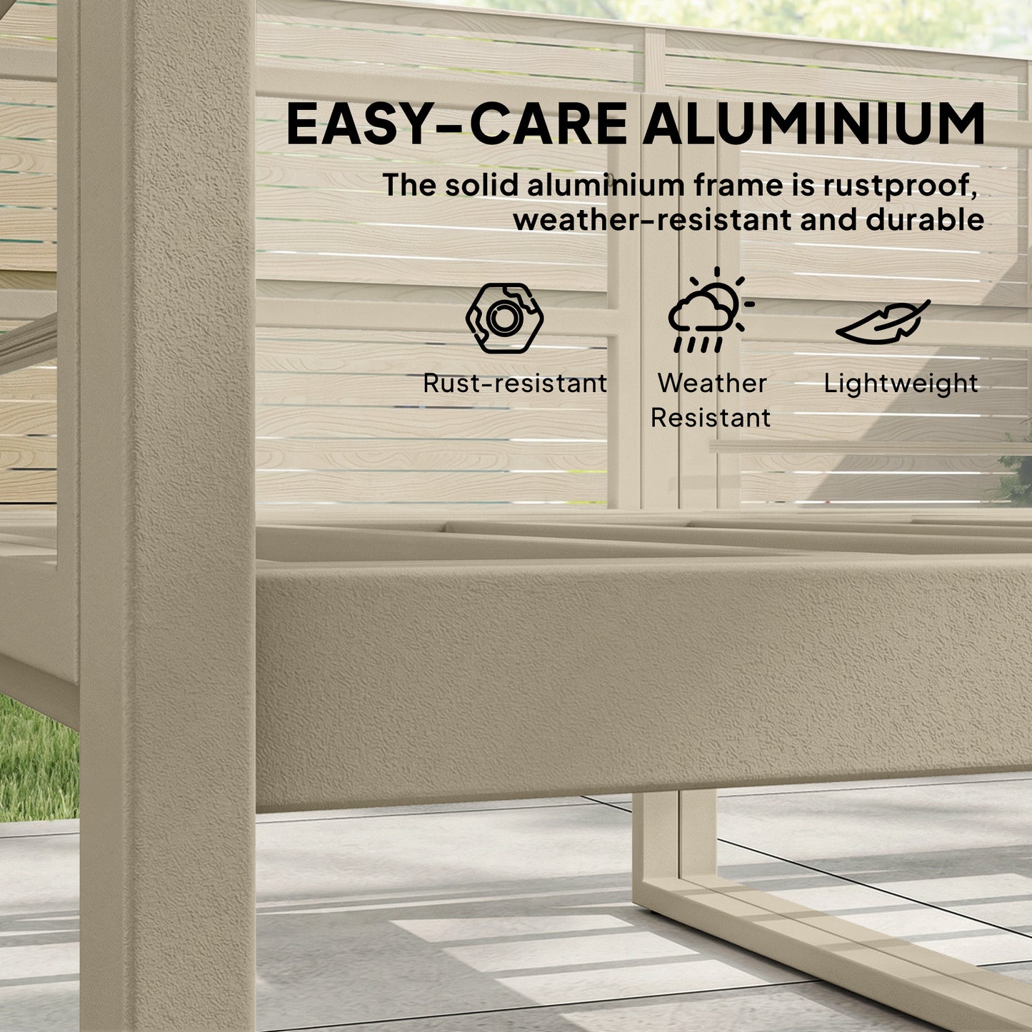 5 Seater Aluminium Garden Furniture Set