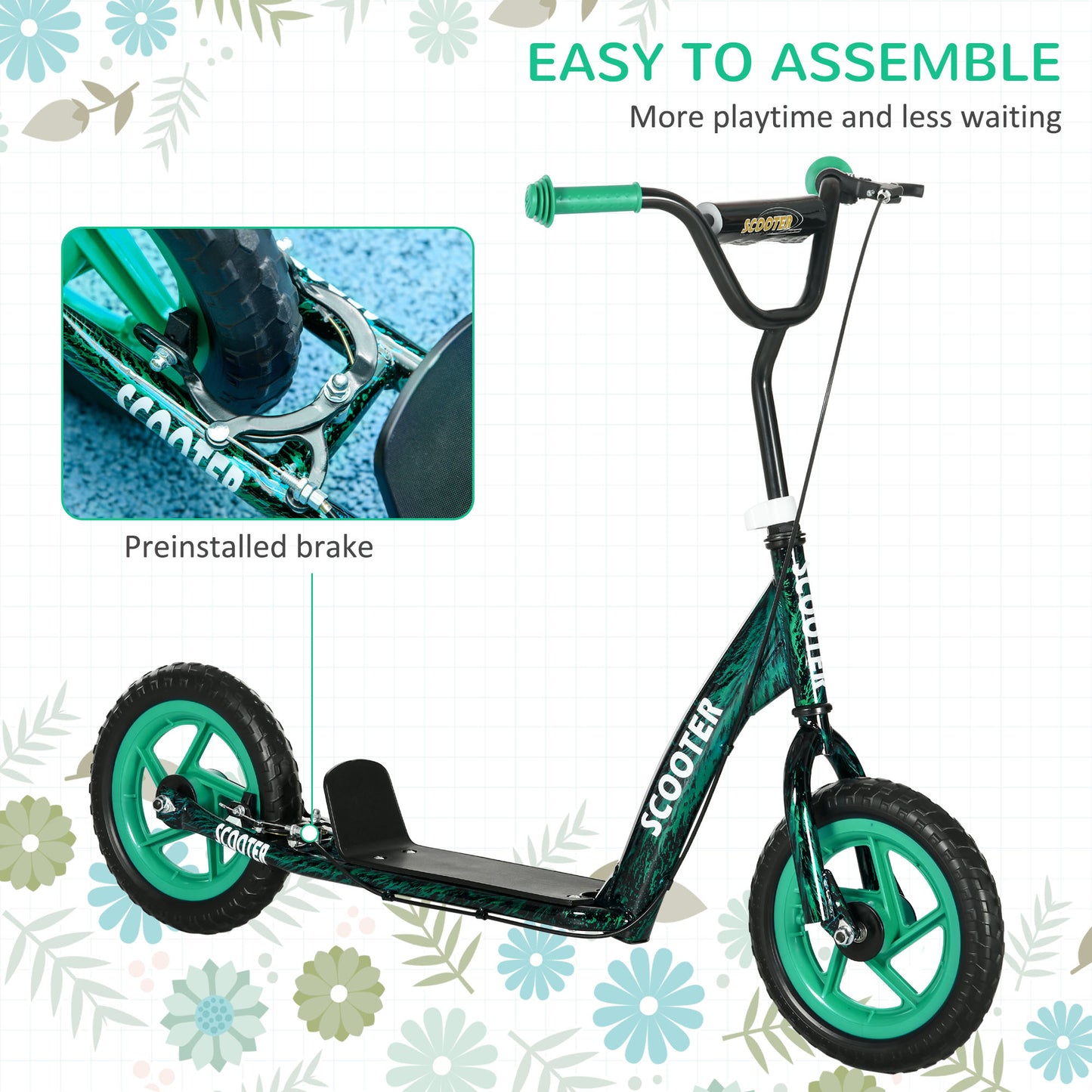 Kids Scooter with Adjustable Handlebar