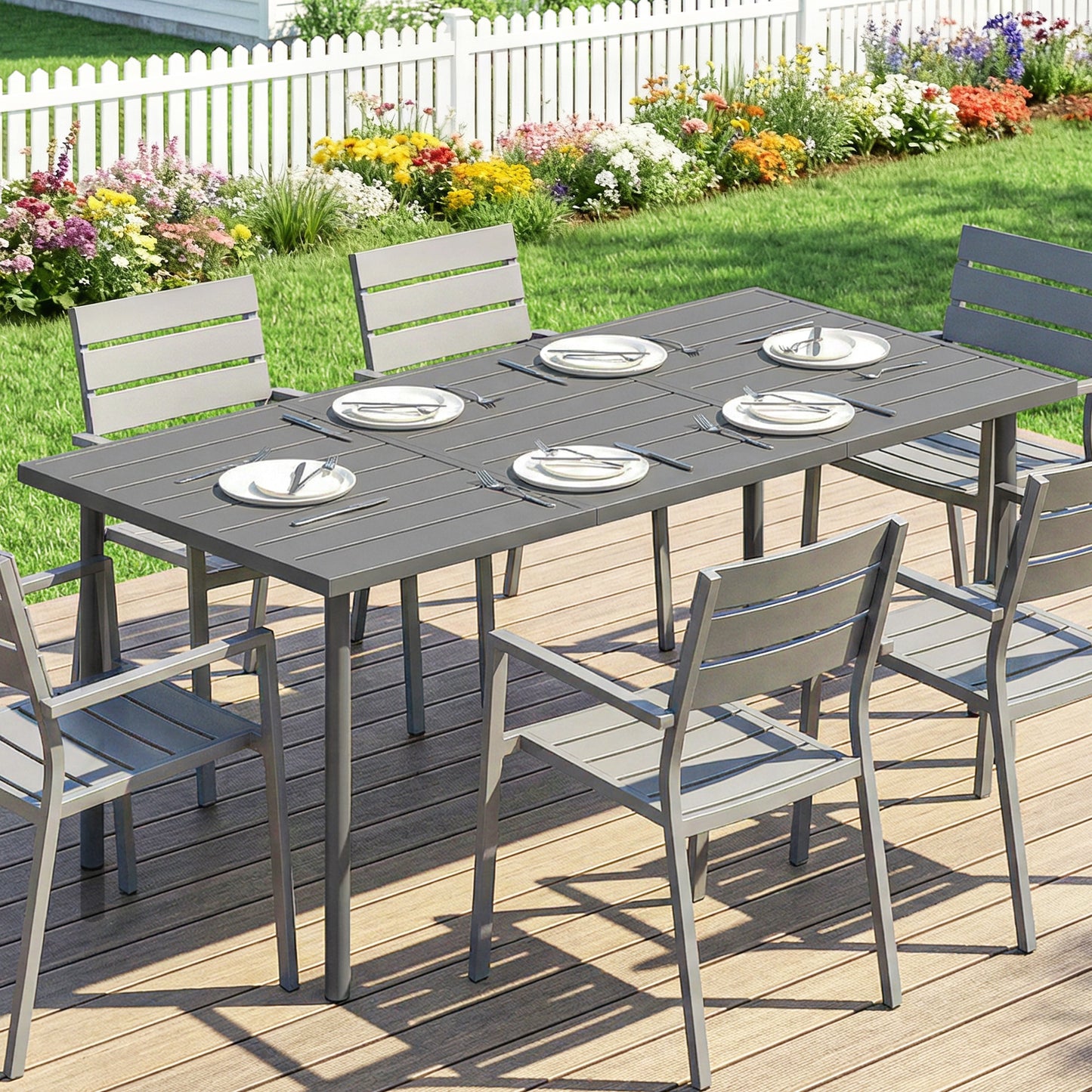 Garden Dining Table for 6 Person