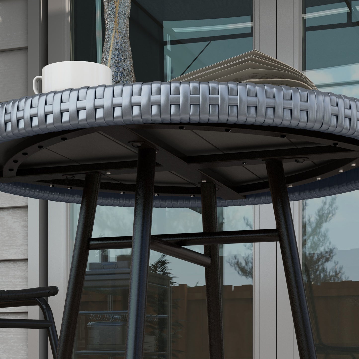Rattan Border Outdoor Side Table