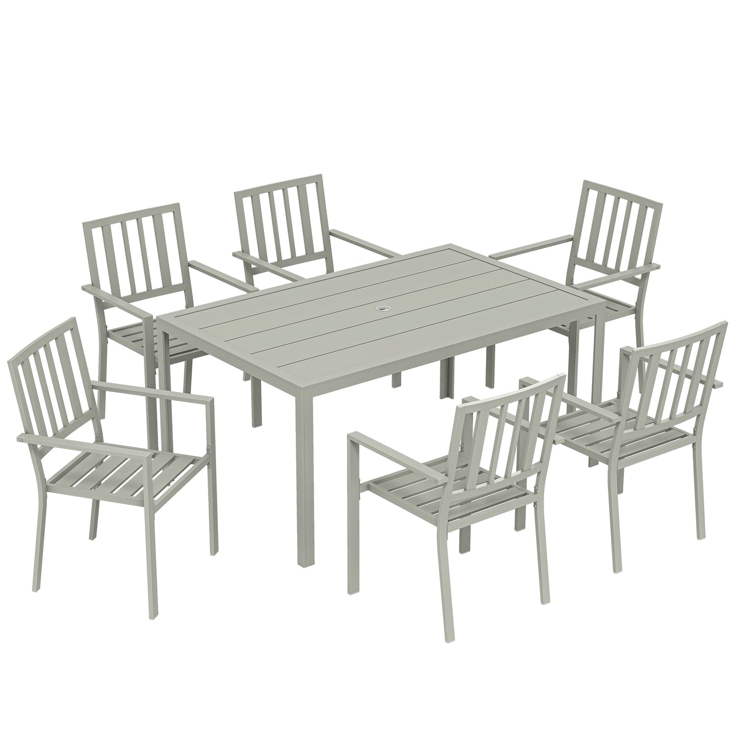 Garden Table and Chairs for 6