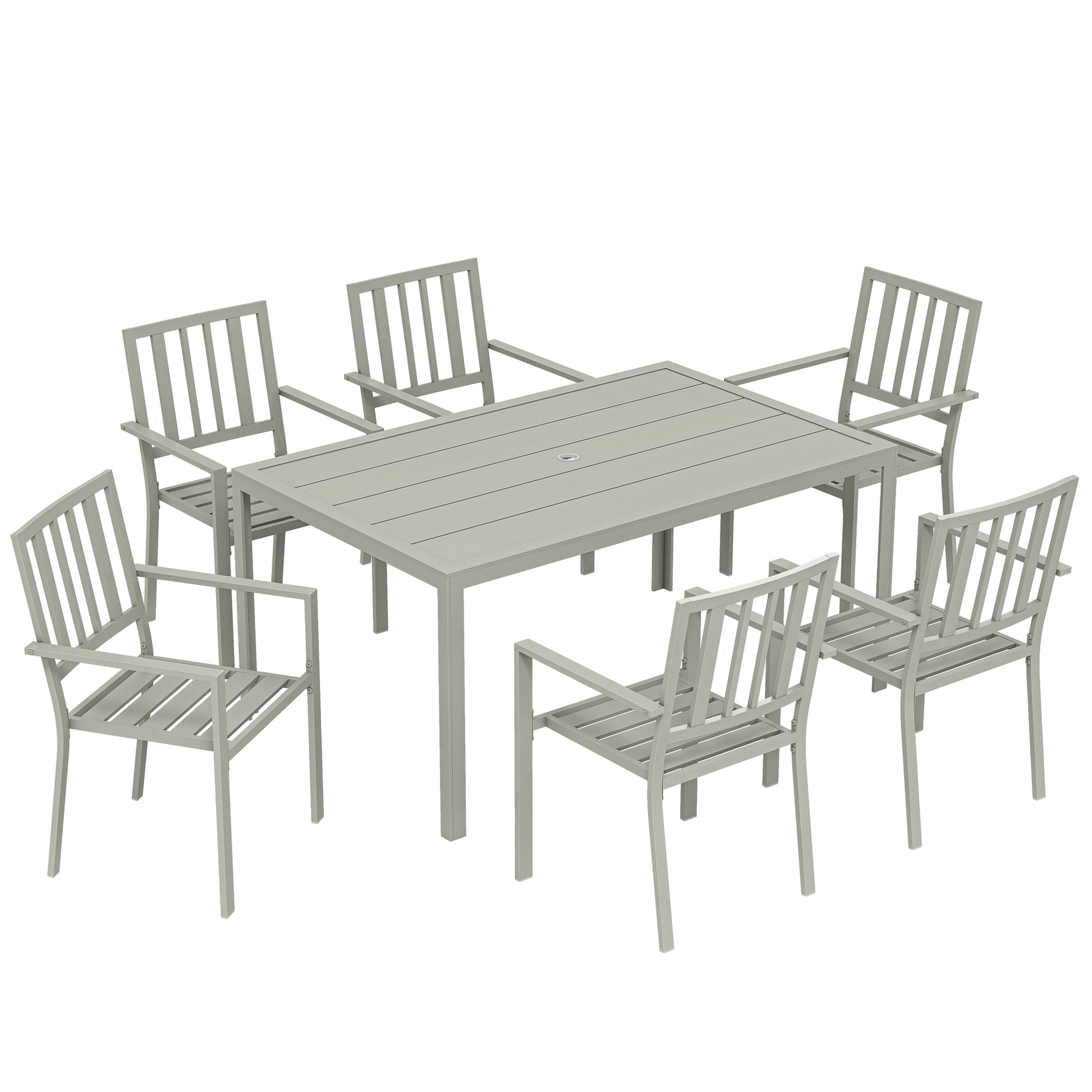 Garden Table and Chairs for 6