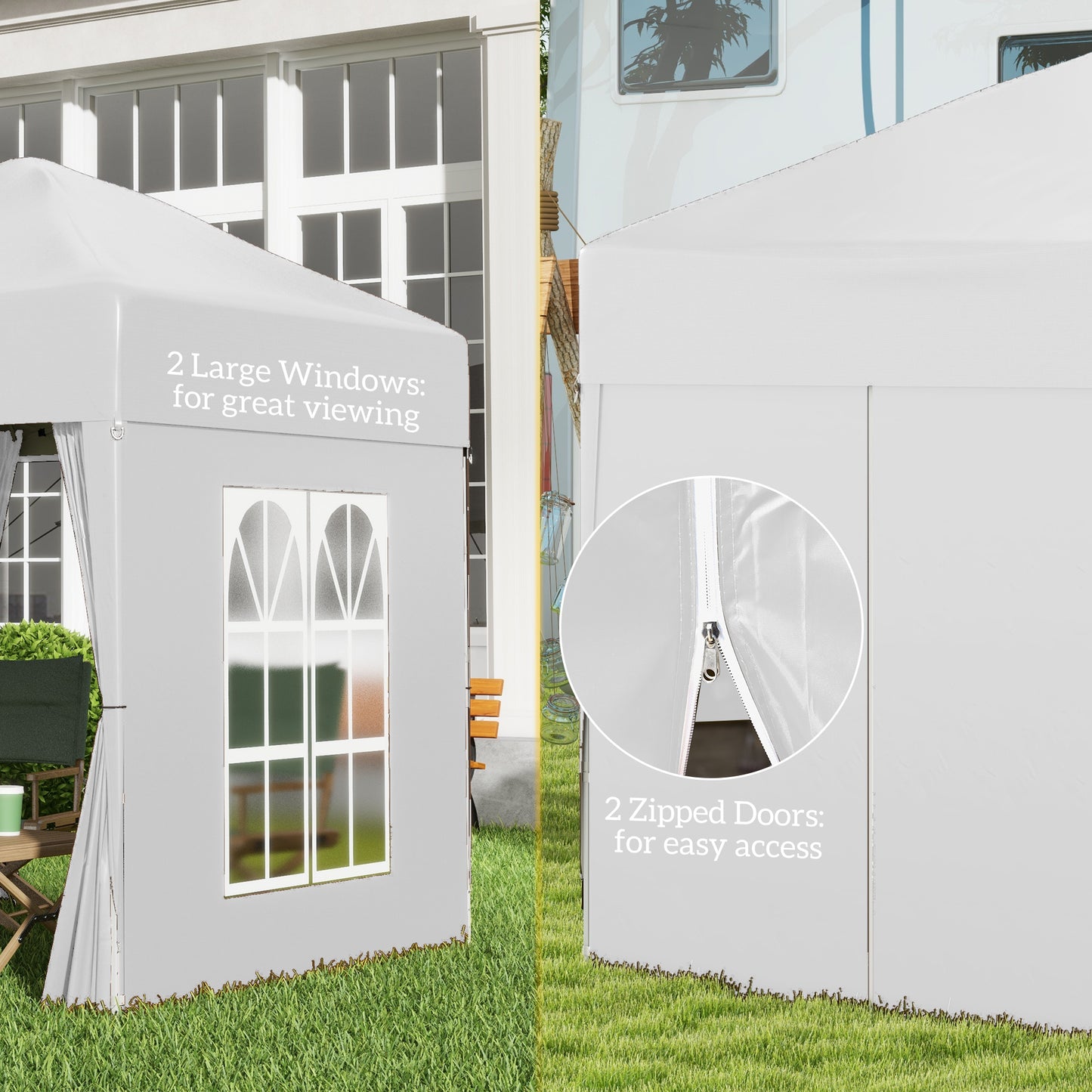 2 x 2 m Garden Pop Up Gazebo, Wedding Party Tent Marquee