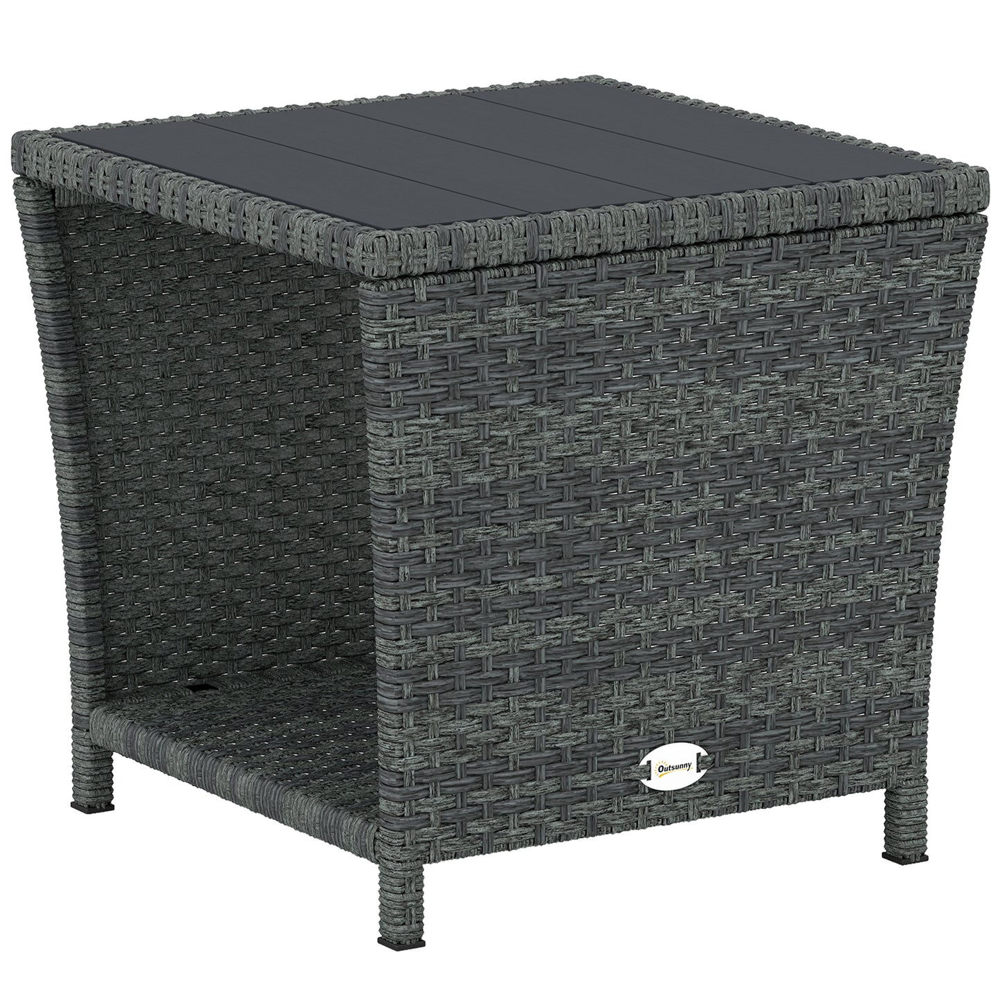 Side Table 2-Tier Outdoor Coffee Table (1)