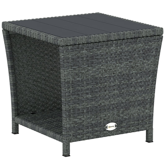 Side Table 2-Tier Outdoor Coffee Table (1)