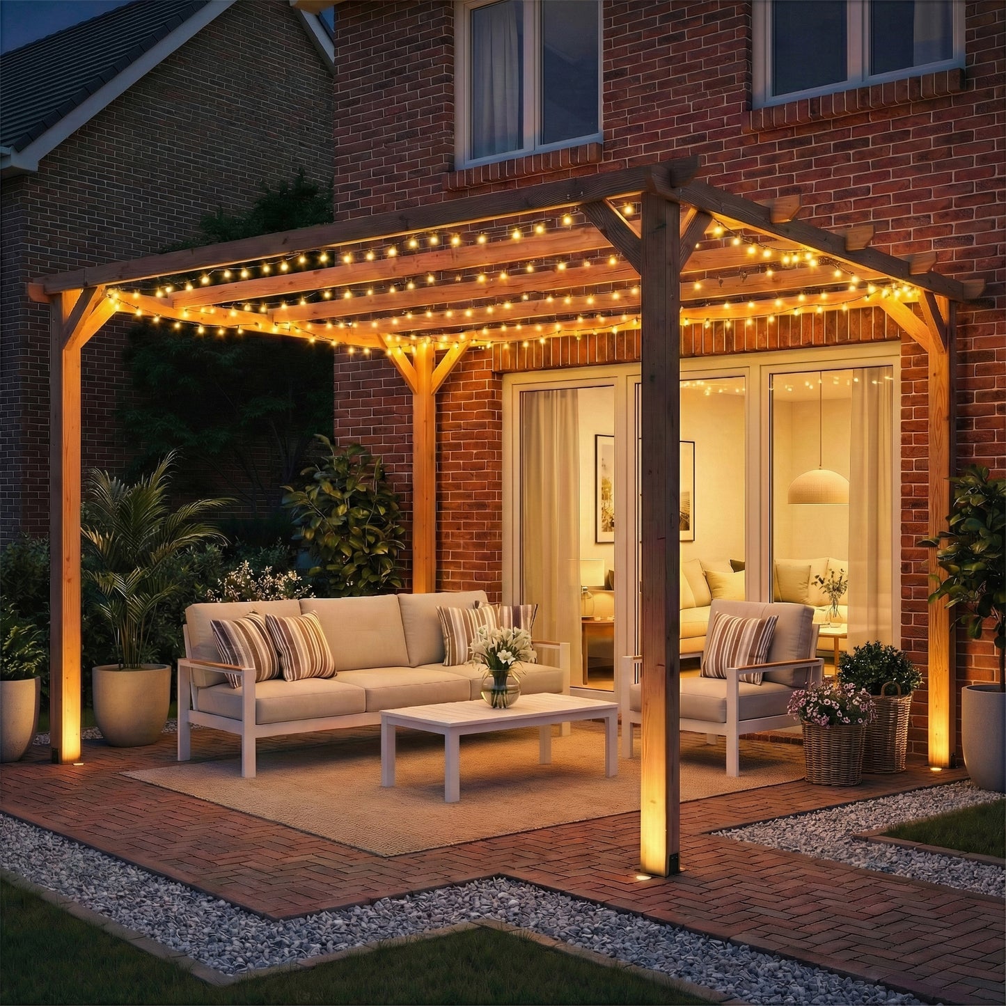 3 x 3 m Wooden Pergola Kit