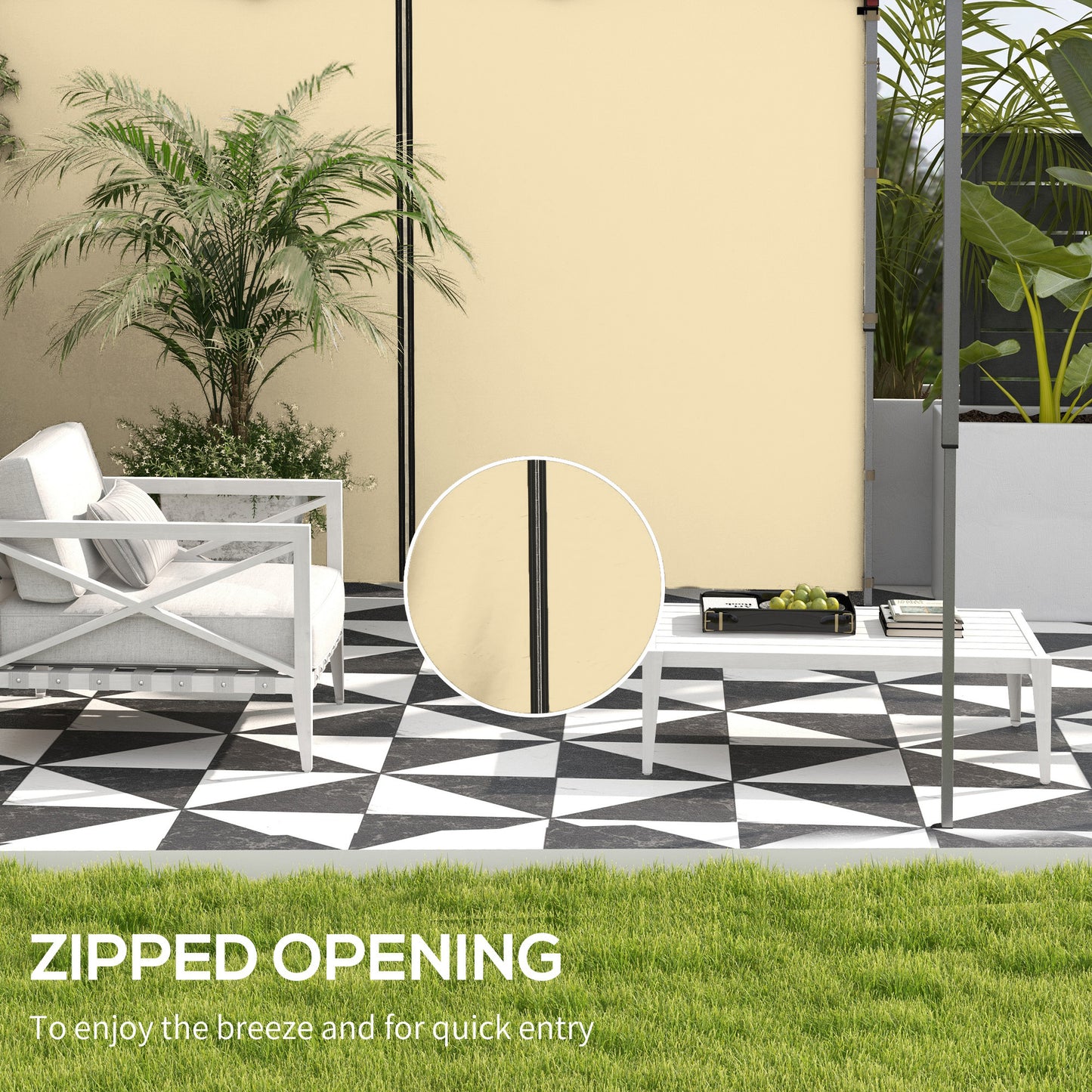 Set of Two 3 x 3(m) Replacement Zipped Gazebo Walls