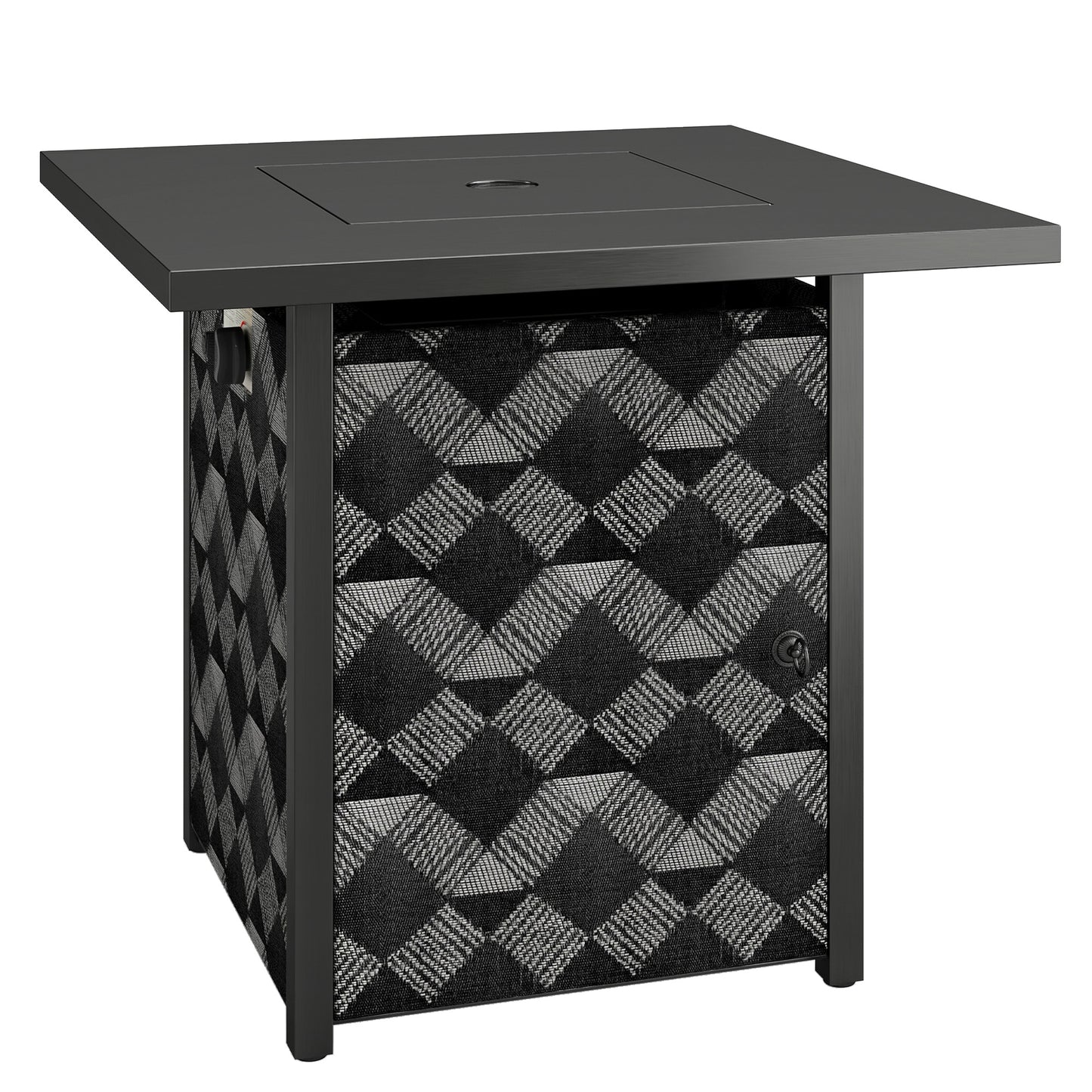 Square Propane Gas Fire Pit Table (2)