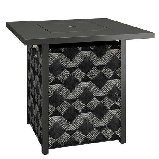 Square Propane Gas Fire Pit Table (2)