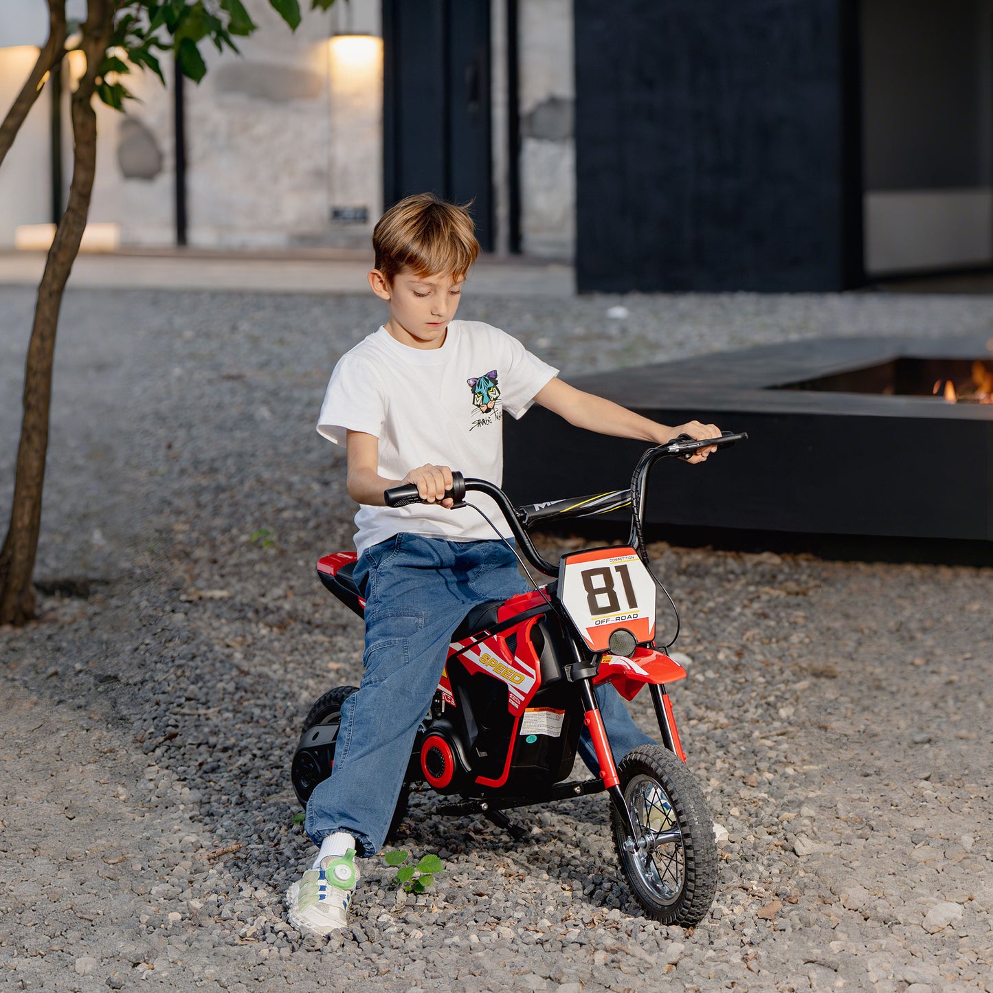 Kids Electric Motorbike 3 Gearboxes Speed Ride on Motorcycle