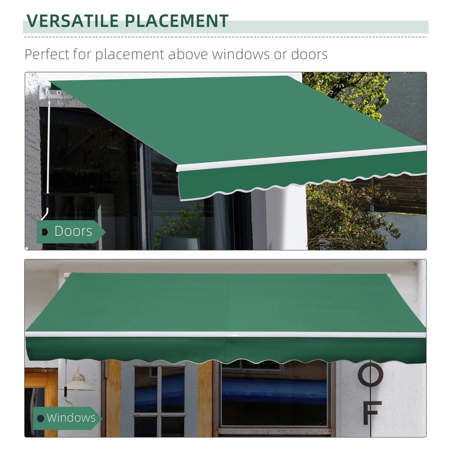 Manual Retractable Awning, size (4m x3m)