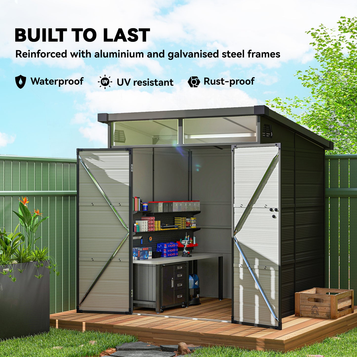 6 x 6ft Outdoor Storage Shed