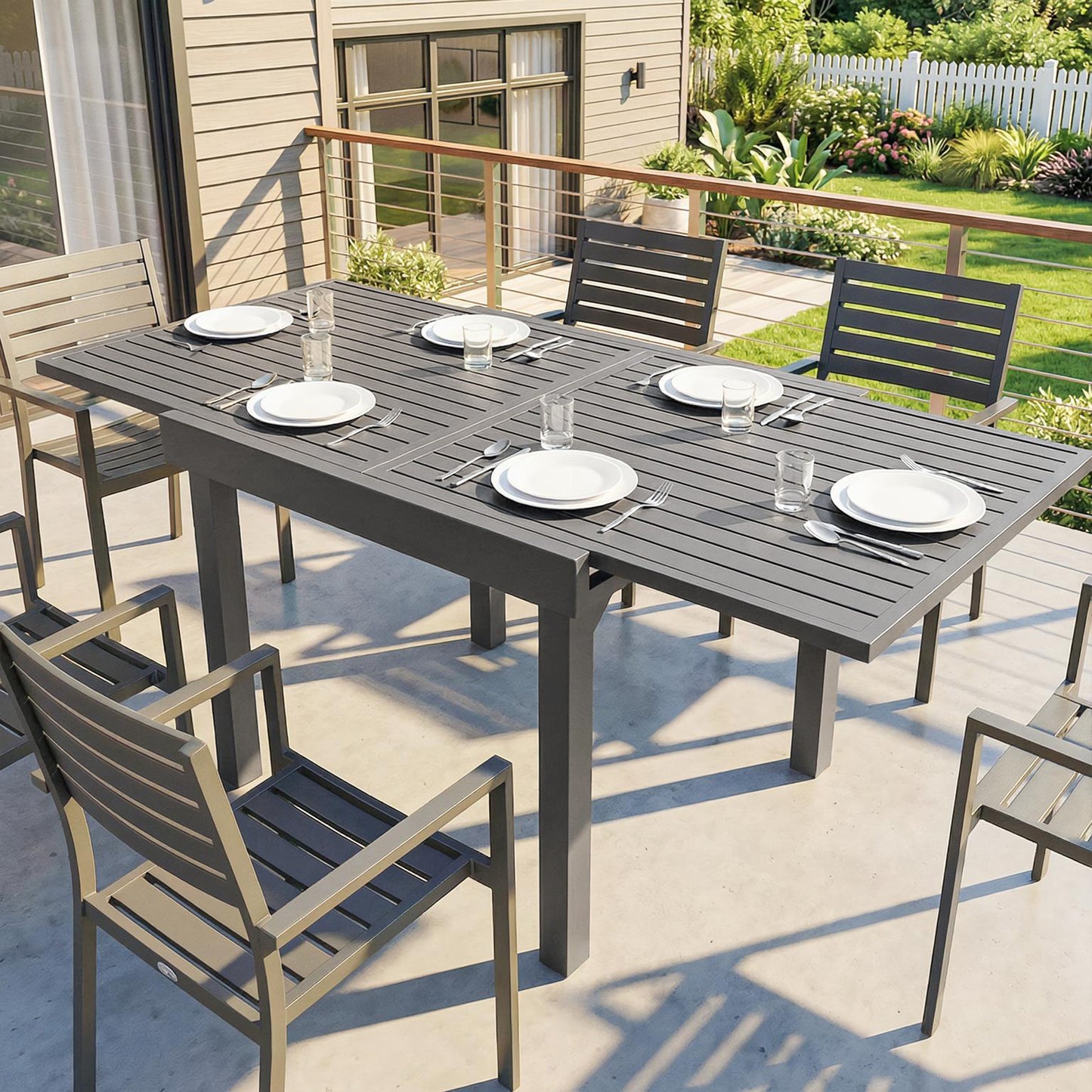 Extending Garden Table for 4-8 People