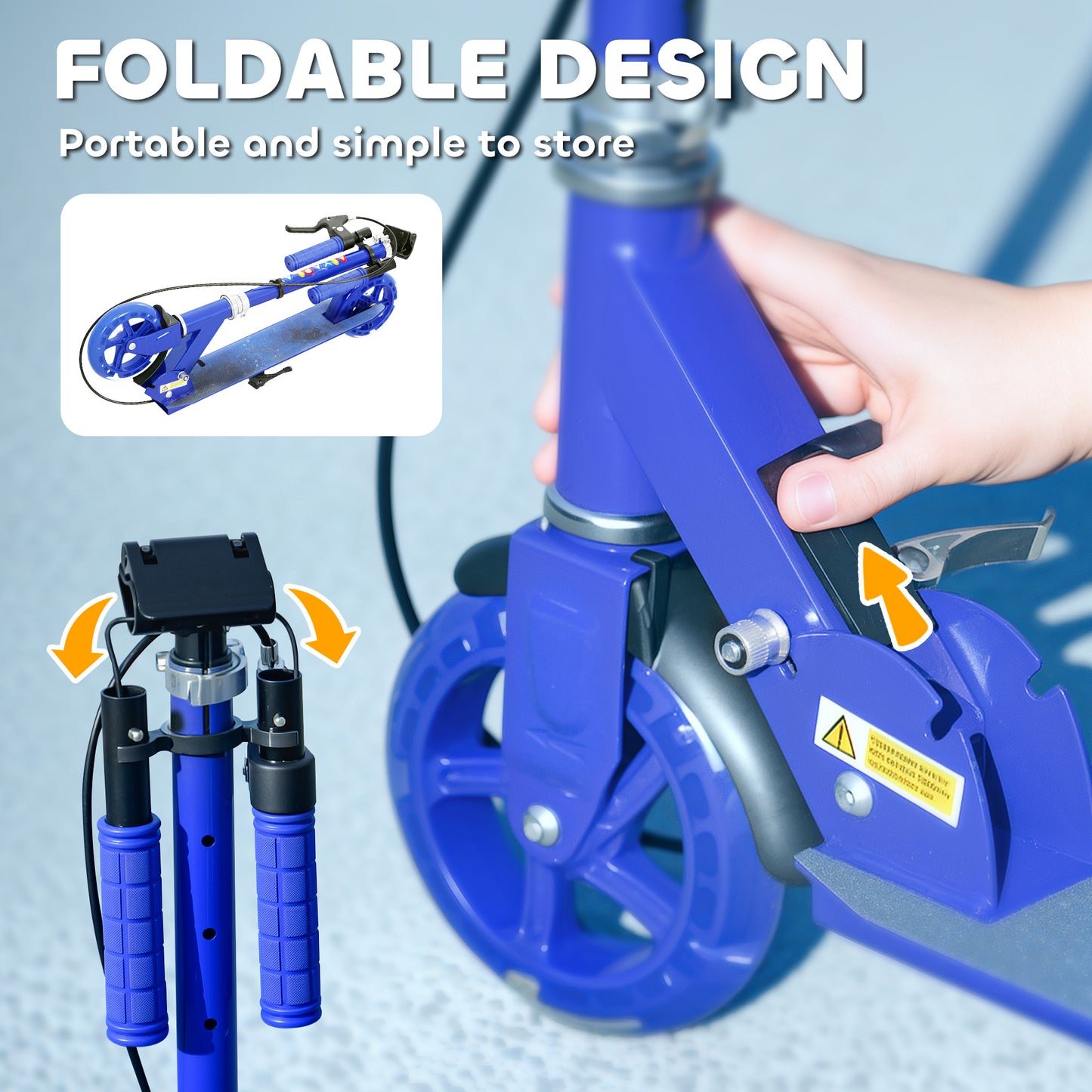 Scooter for Kids Aged 3-8 Years, with Adjustable Handle
