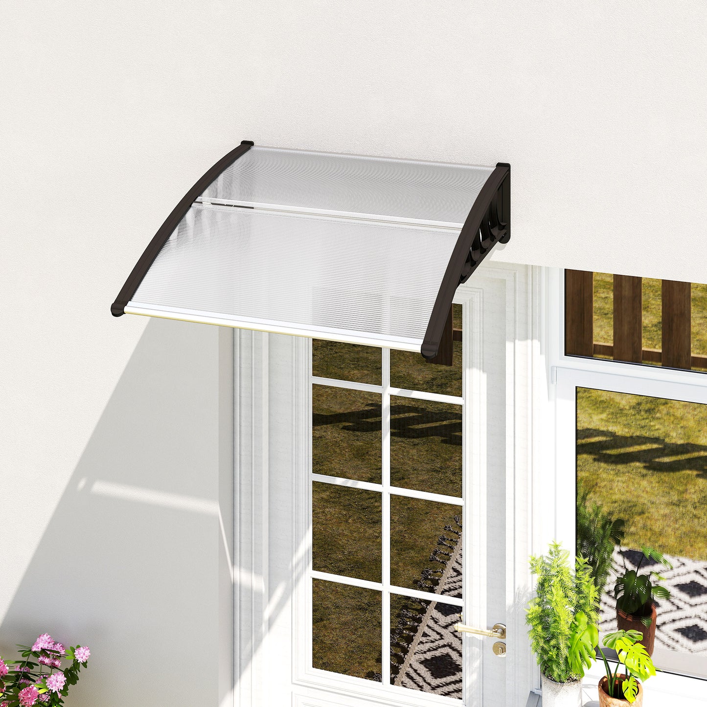 Front Door Canopy, Outdoor Awning, Rain Shelter for Window