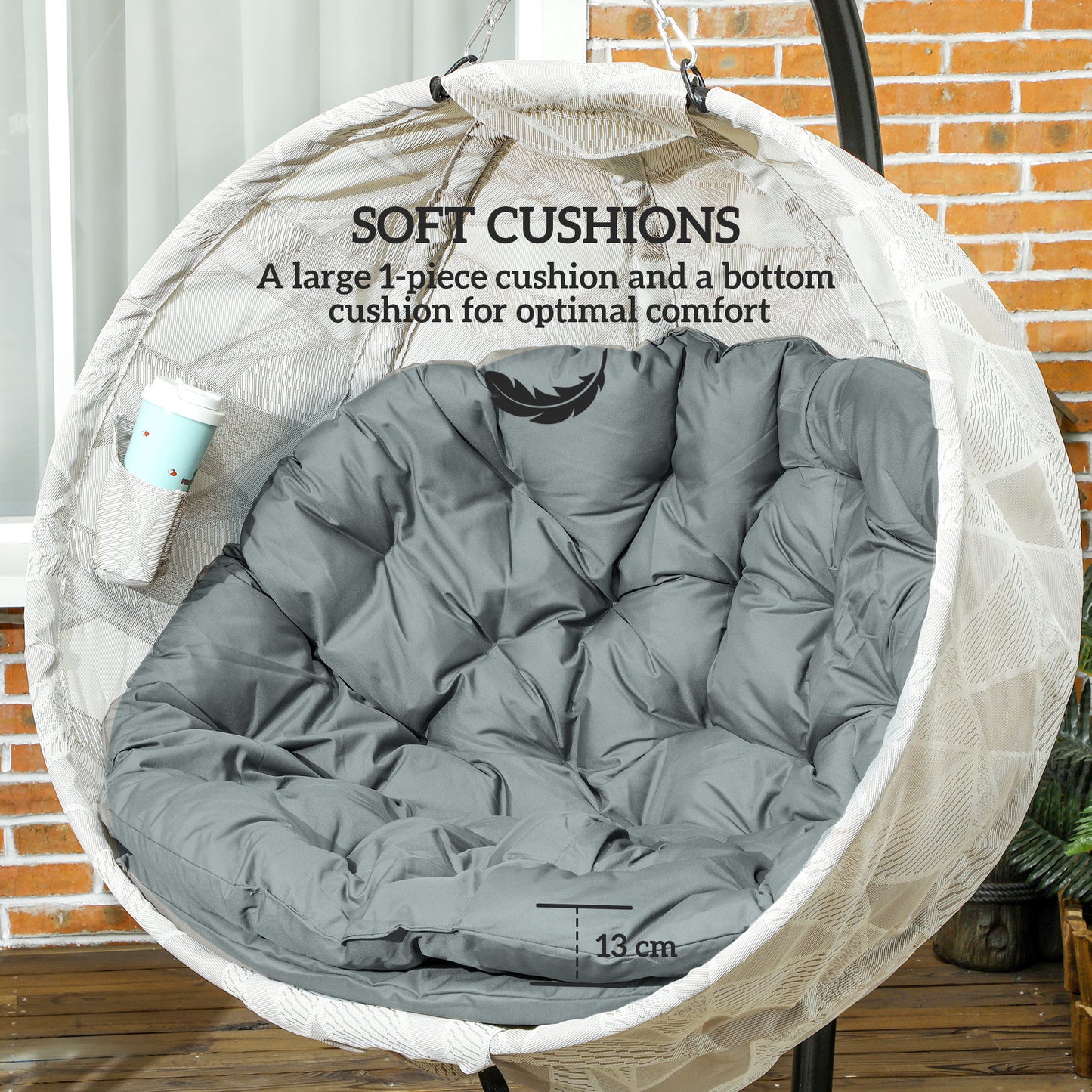 Hanging Egg Chair Outdoor Indoor Garden Swing Chair (2)