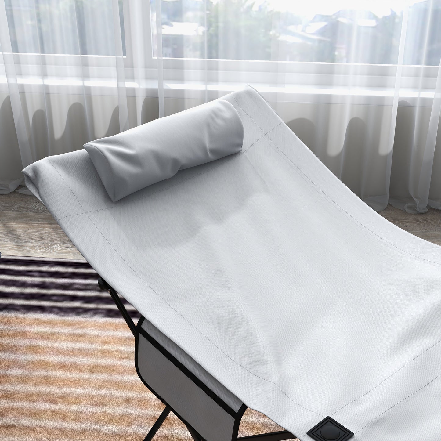 Camping Bed for Adults, Single Folding Camp Bed