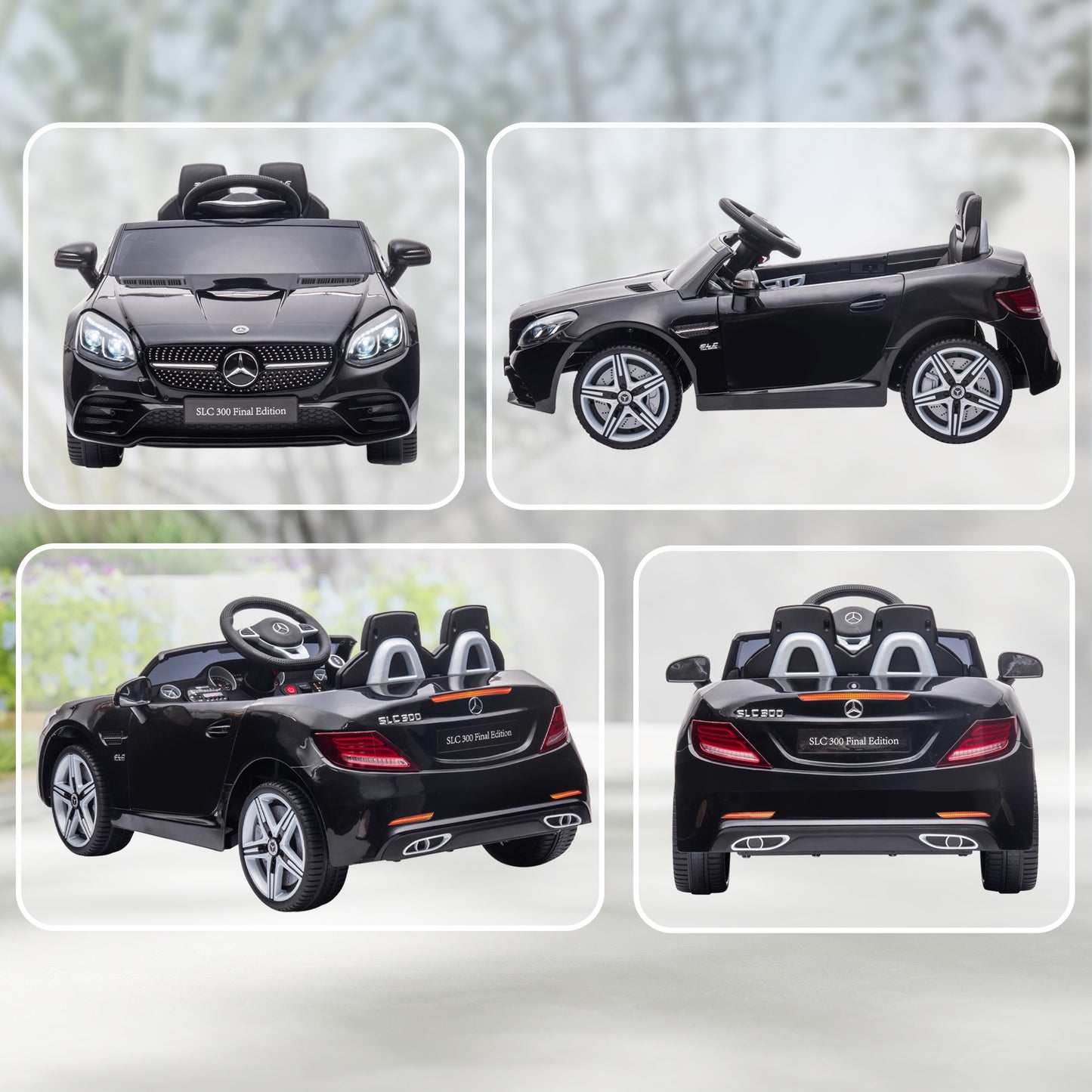 Benz SLC 300  Licensed 12V Kids Electric Ride On, with Music