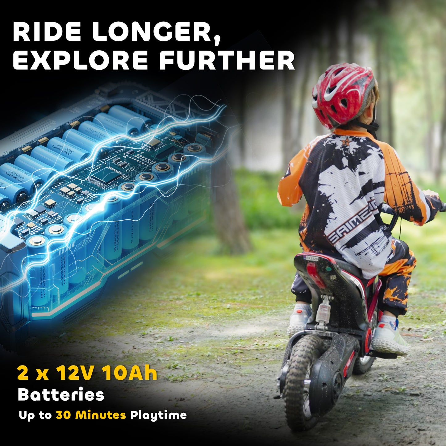 24V Electric Motorbike 18km/h with Twist Grip Throttle