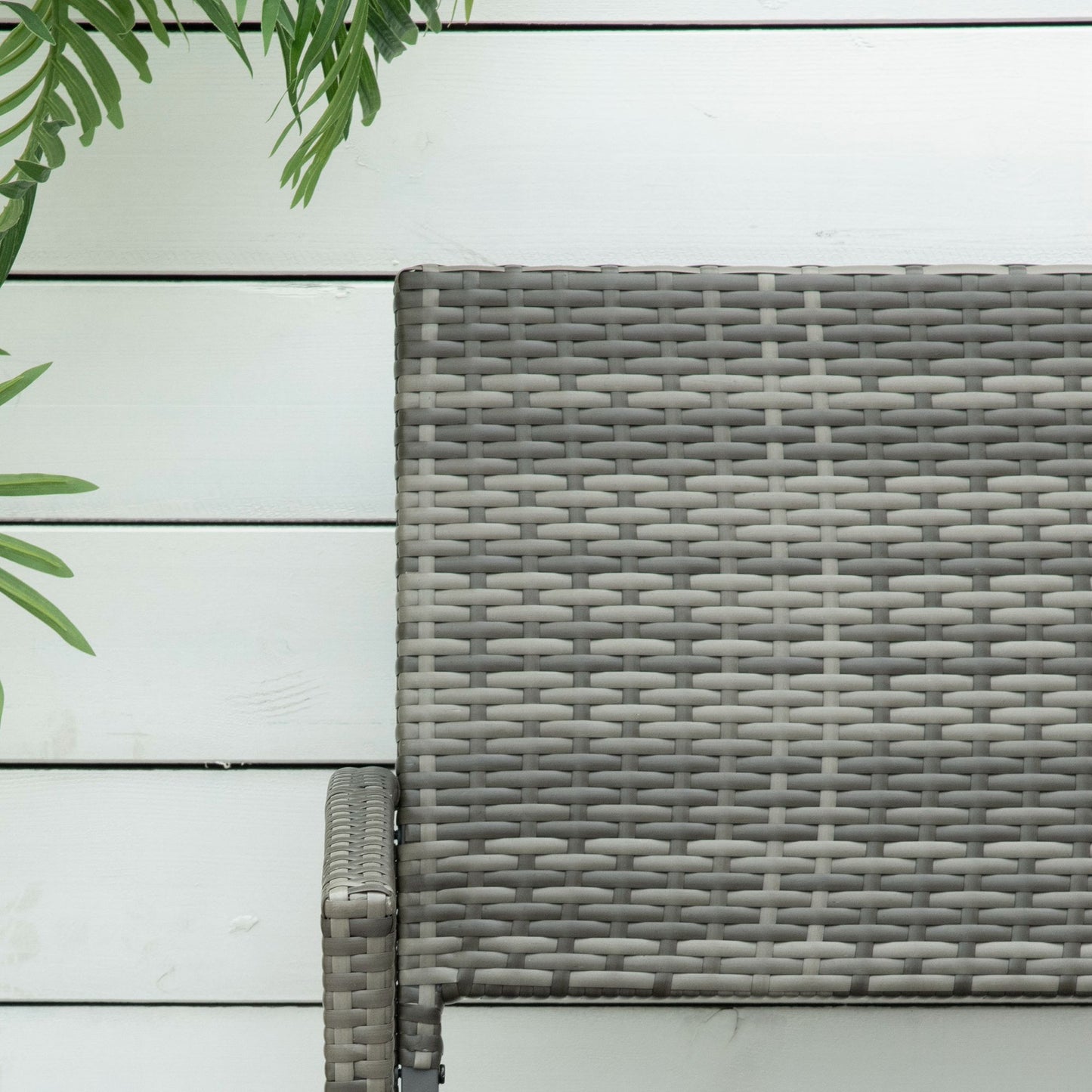 2 Seater Poly Rattan Garden Bench