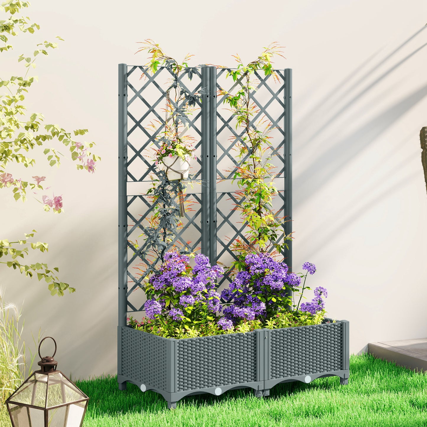 Raised Garden Bed with Trellis (4)