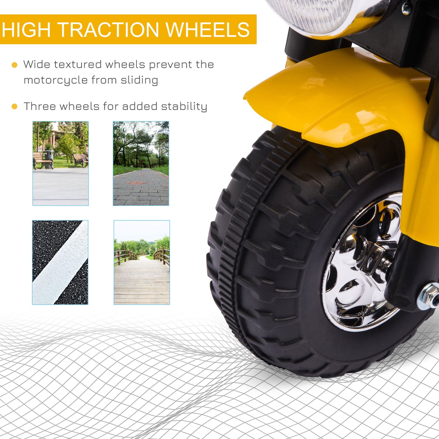 6V Kids Electric Motorbike 3 Wheels Ride On Toy