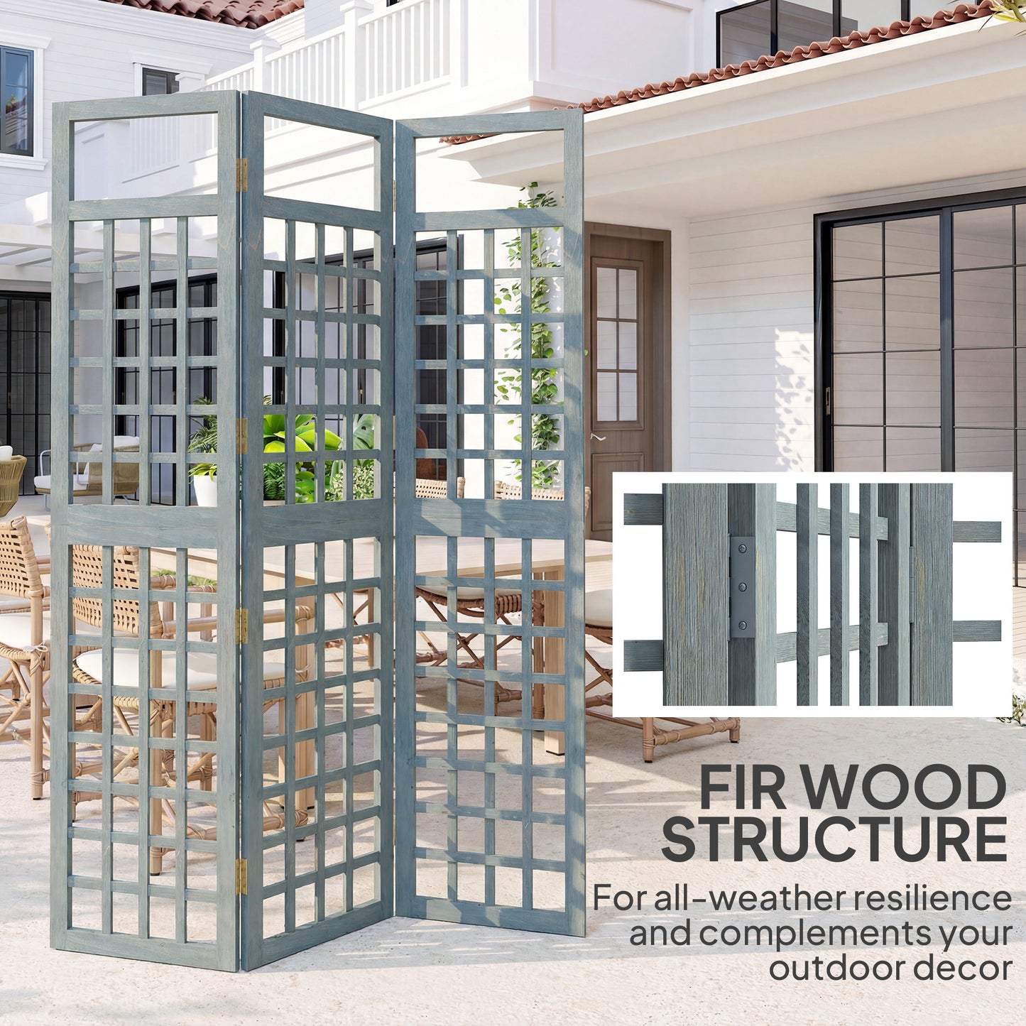 3-Panel Garden Privacy Screen (1)