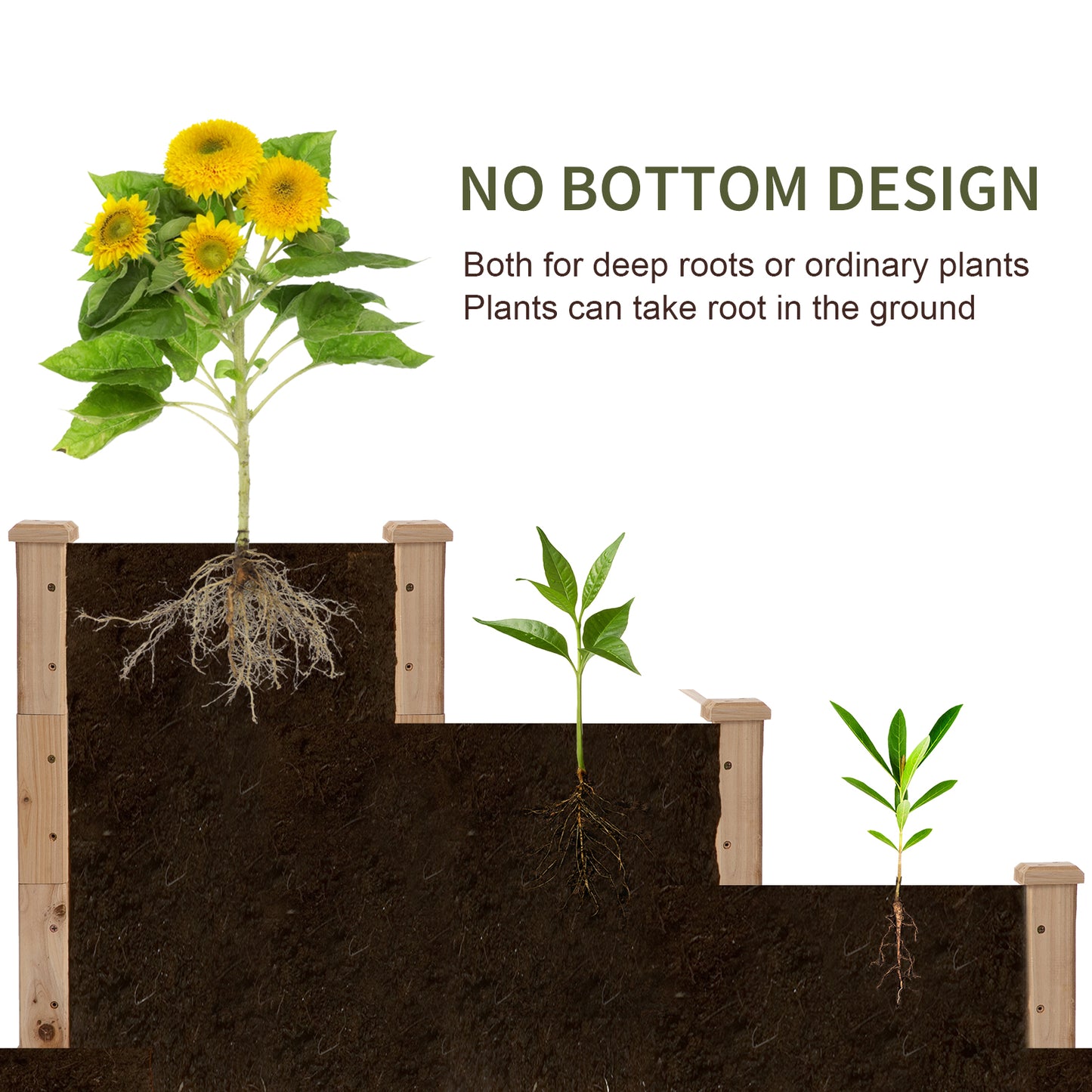 470L Raised Garden Bed, 3-Tier Planter Kit