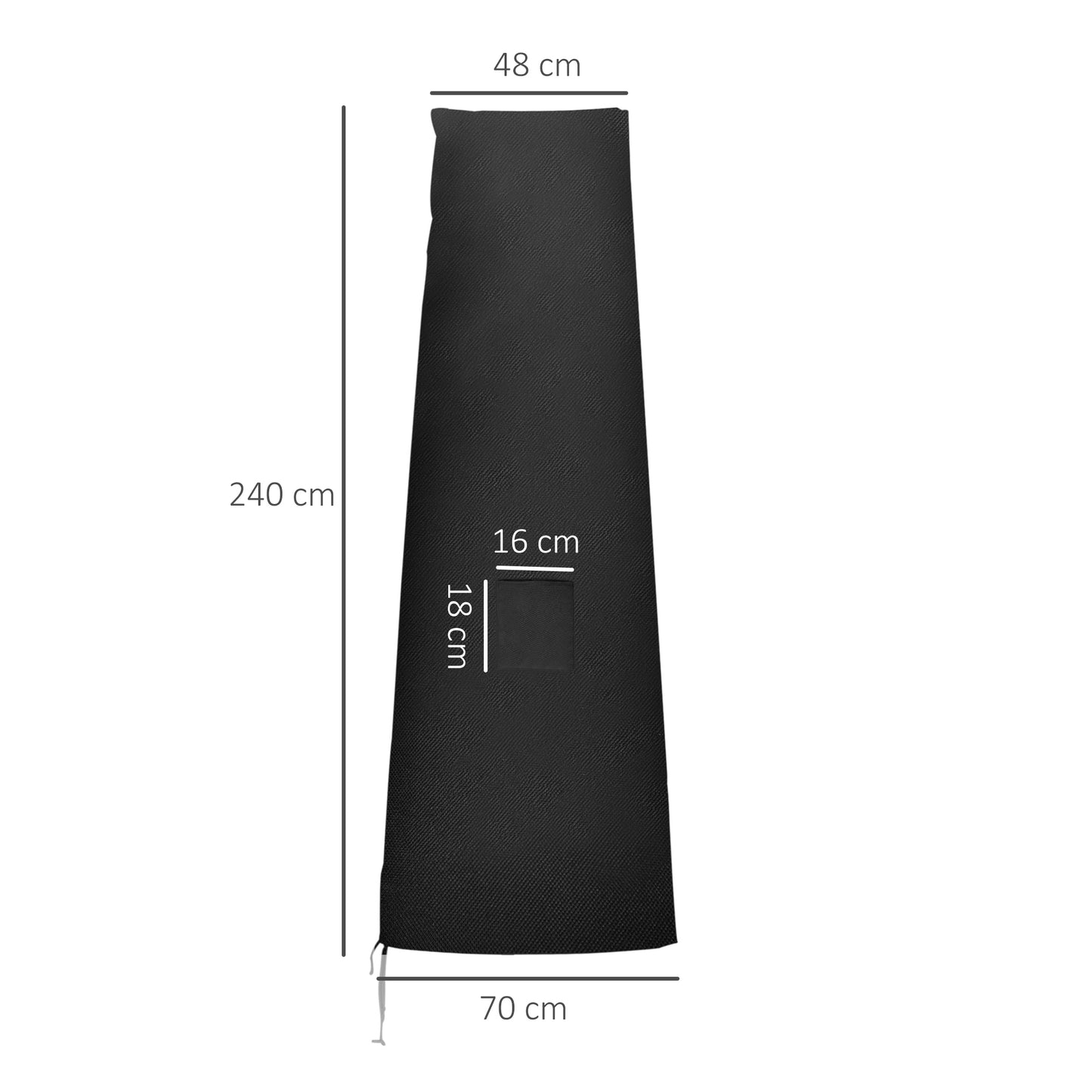 Garden Parasol Cover, Waterproof Outdoor Cantilever Banana Umbrella