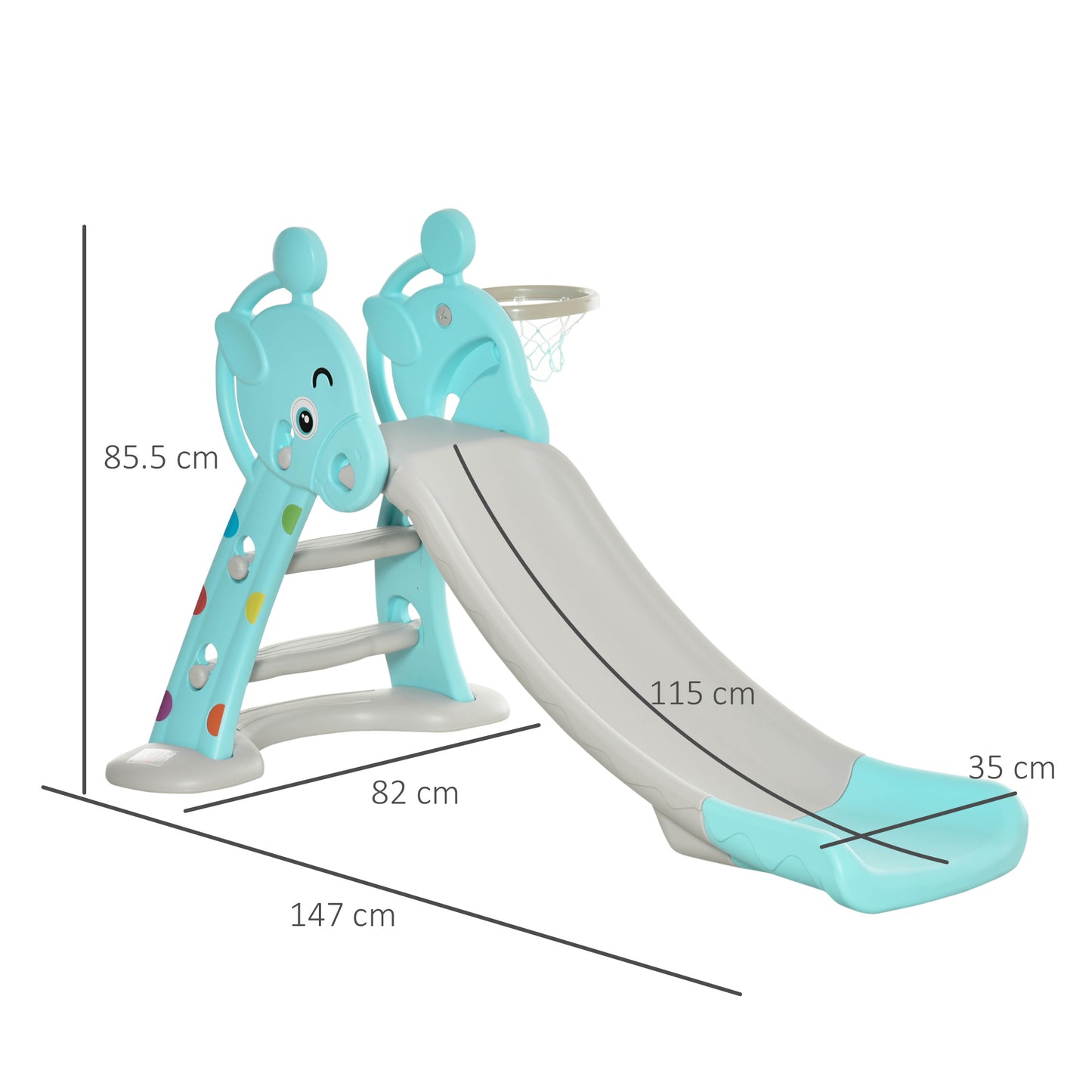 Kids Slide 2 in 1 Toddler Freestanding slide
