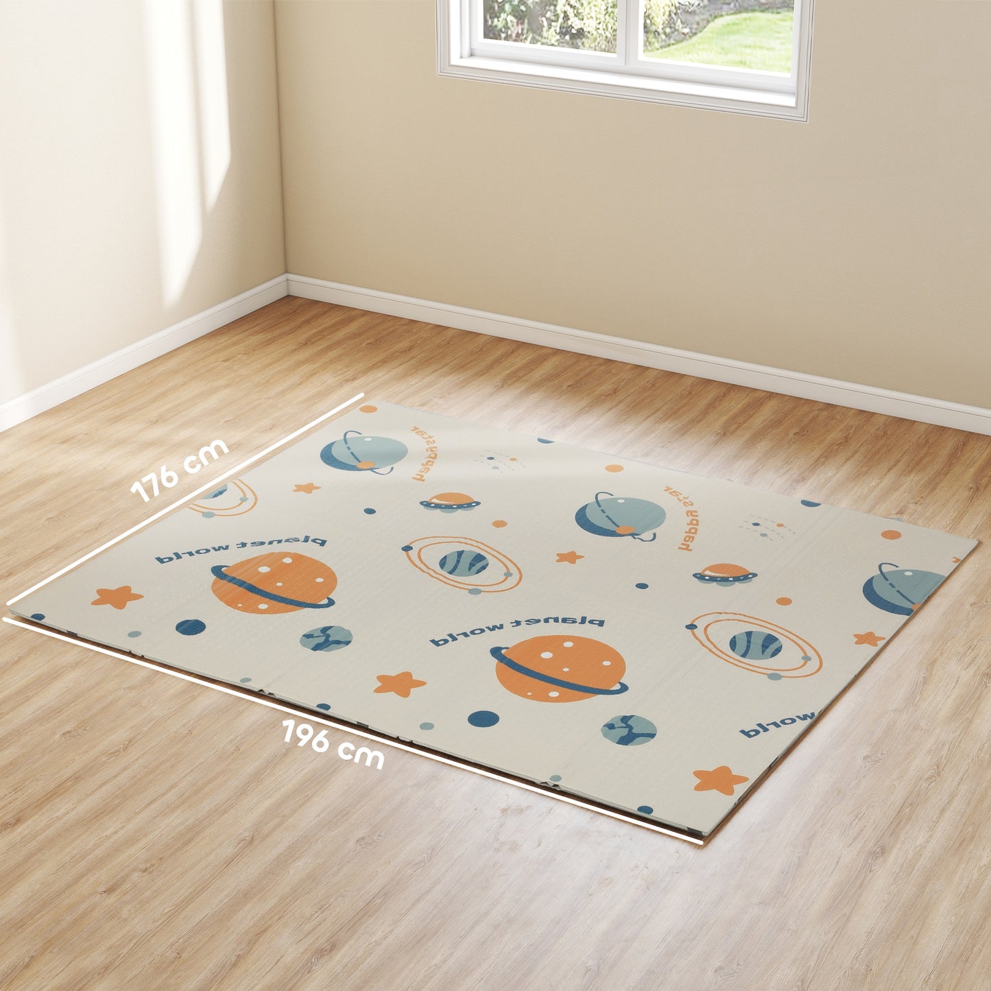 Baby Play Mat, Double Sideded Foldable Kids Crawling Mat (1)