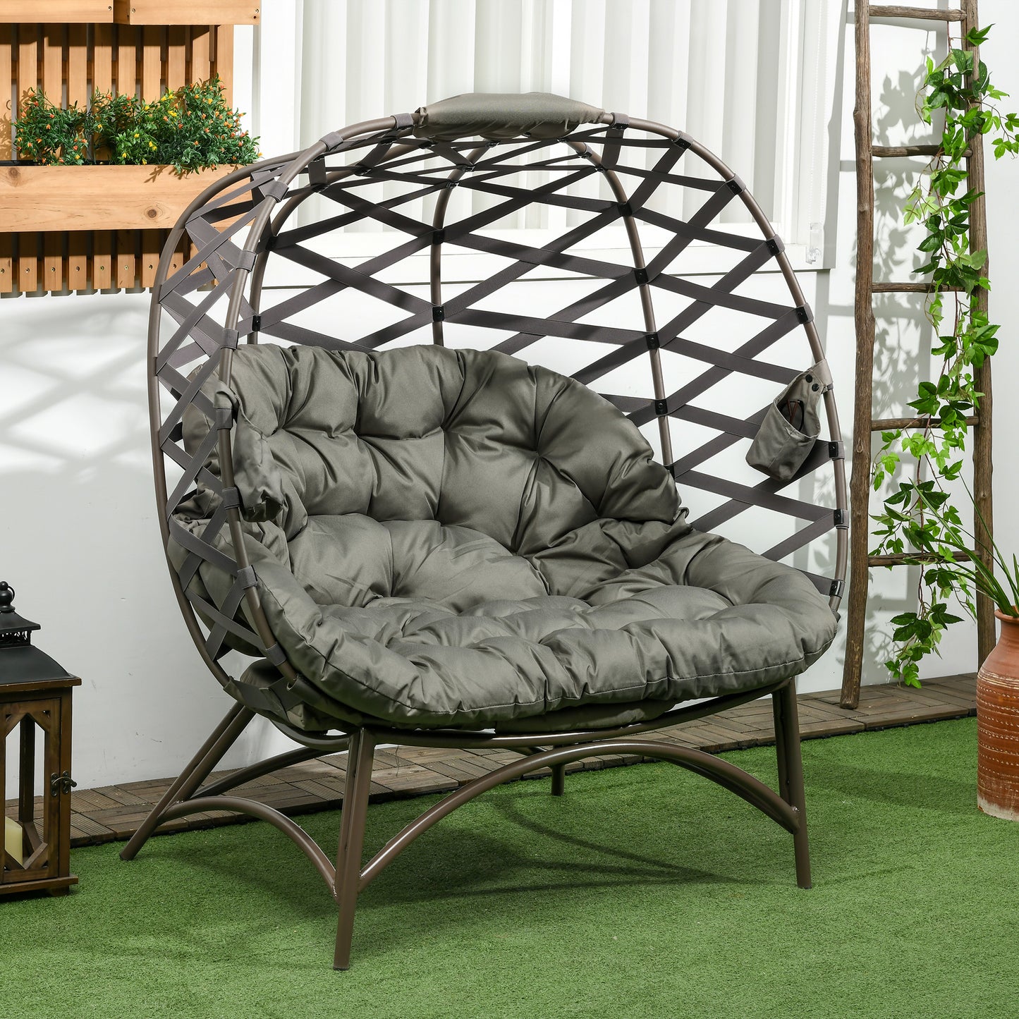 2 Seater Egg Chair Outdoor