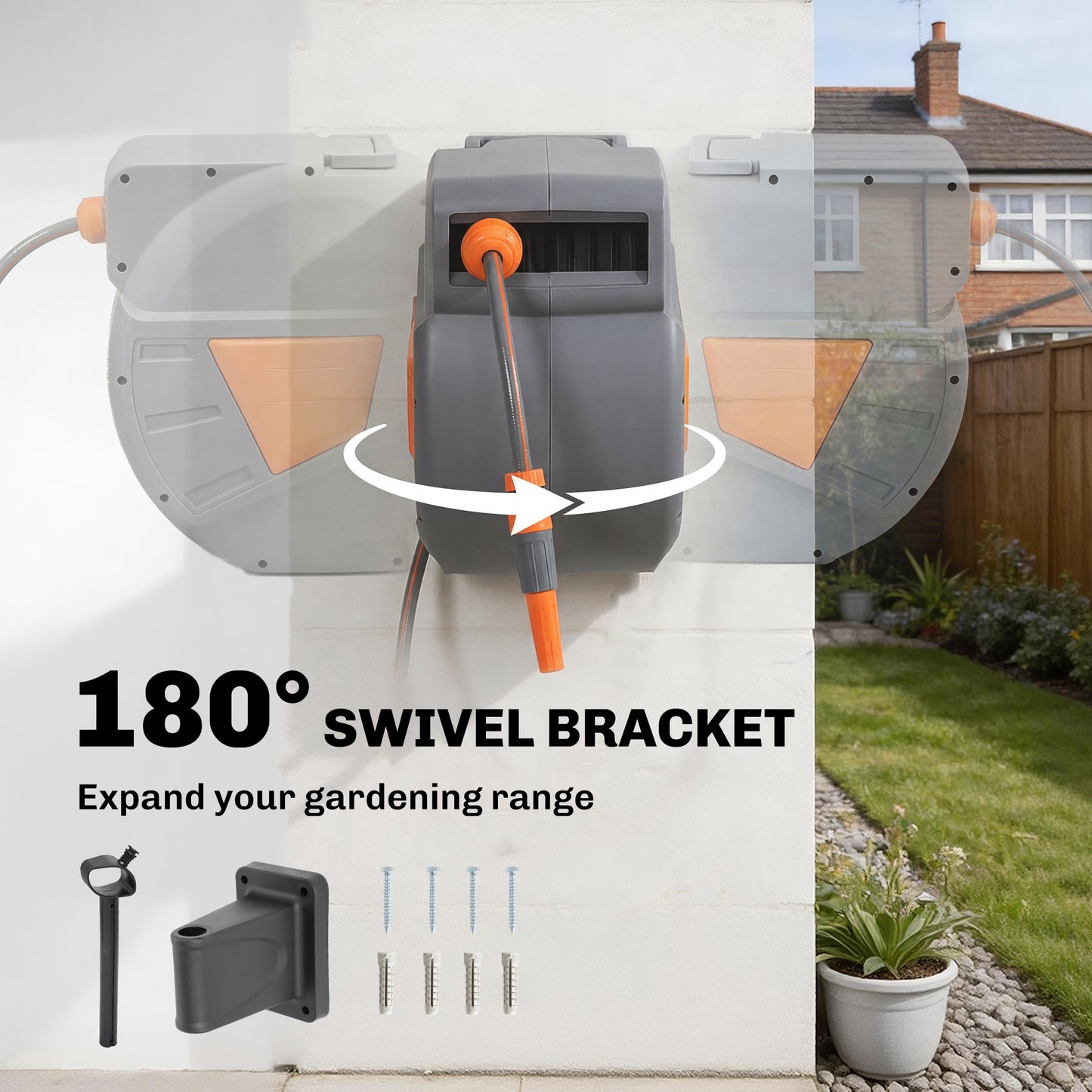 Retractable Hose Reel Wall Mounted (3)