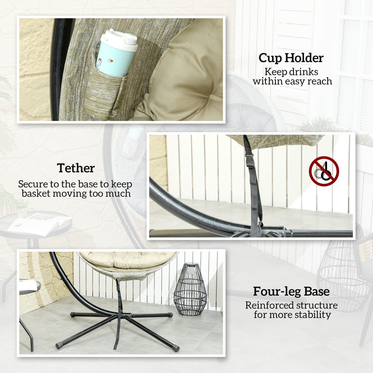 Hanging Egg Chair Outdoor Indoor Garden Swing Chair (5)