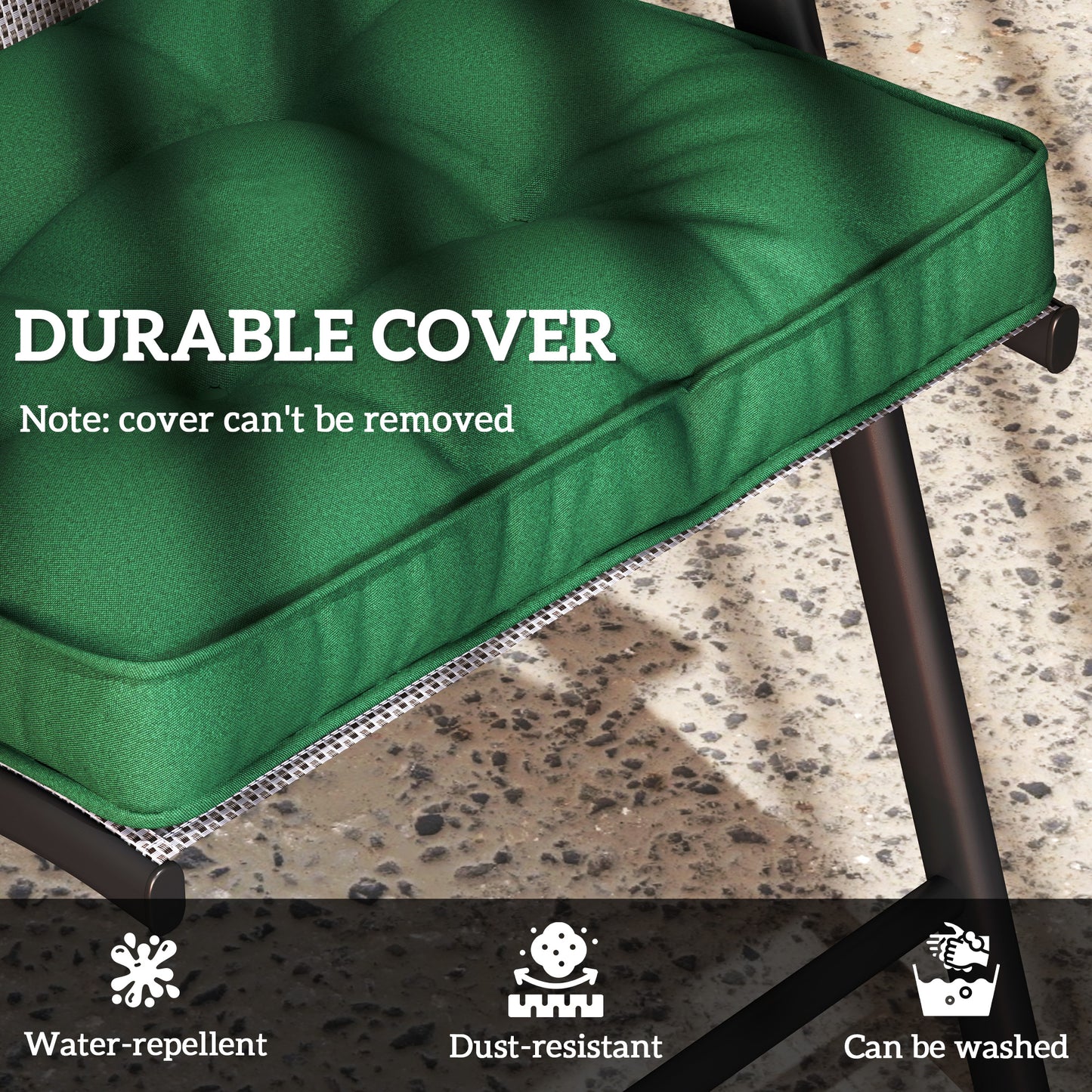 Set of 4 42 x 42cm Outdoor Seat Cushions