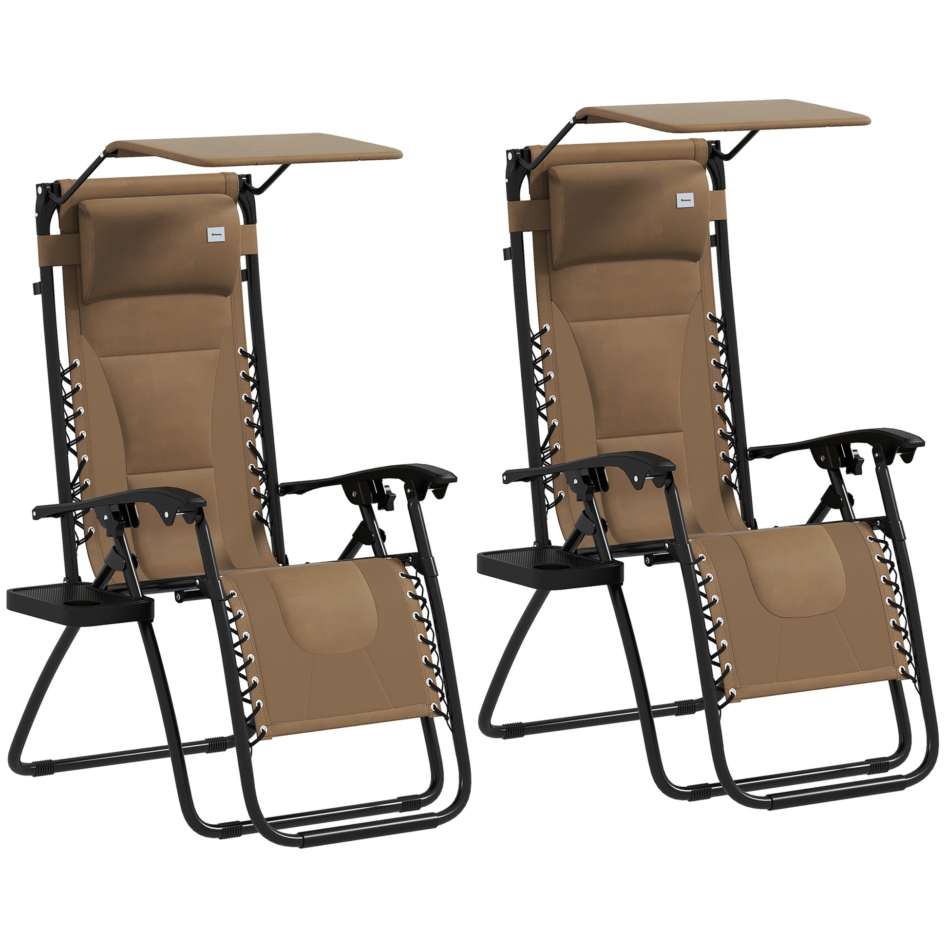 Zero Gravity Lounger Chair Set of 2 (2)