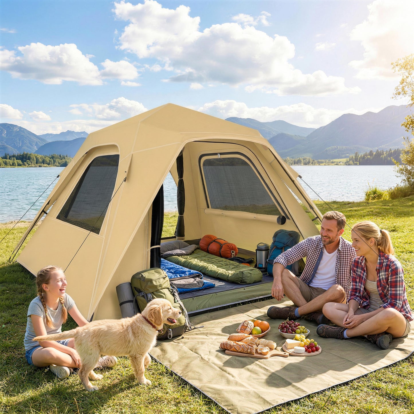 Pop Up Tent 3000mm Waterproof Camping Tents