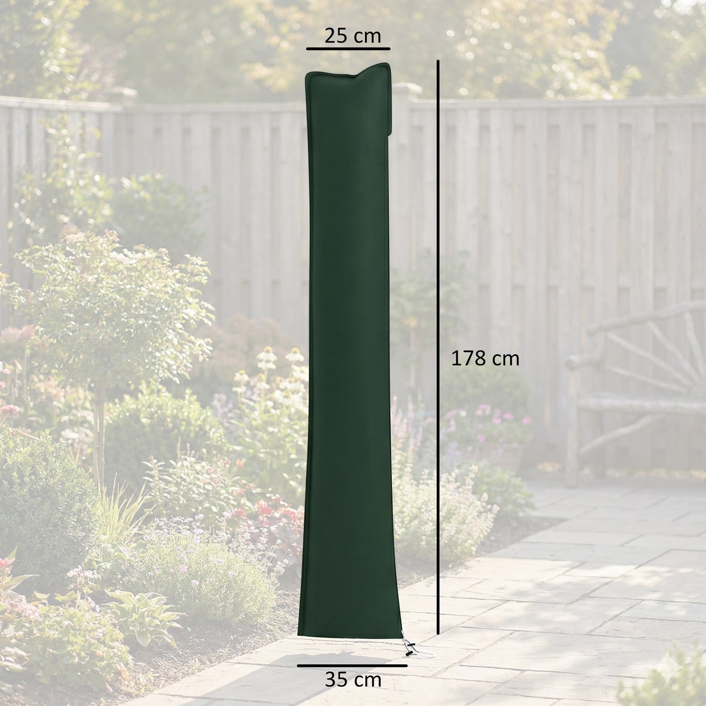 Parasol Cover, Cantilever Umbrella Cover for 2-3.5 m Parasols (1)