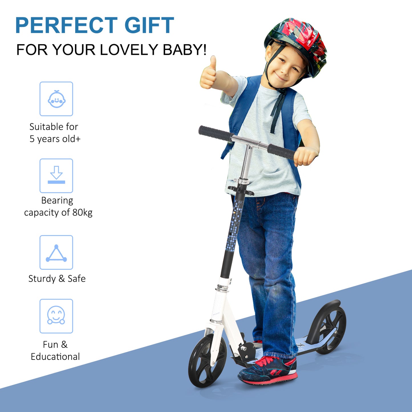 Folding Kids Kick Scooter Ride on Toys