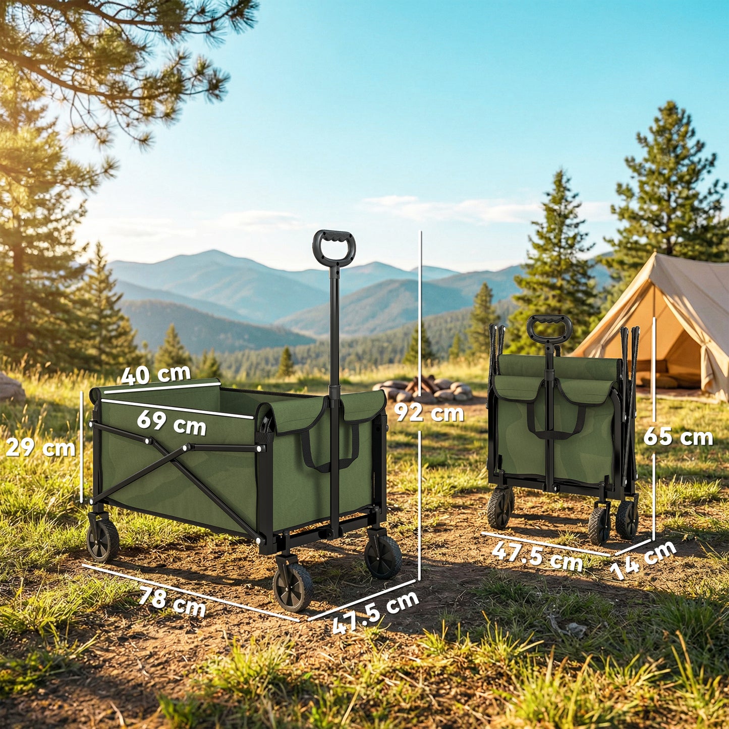 81L Festival Trolley on Wheels