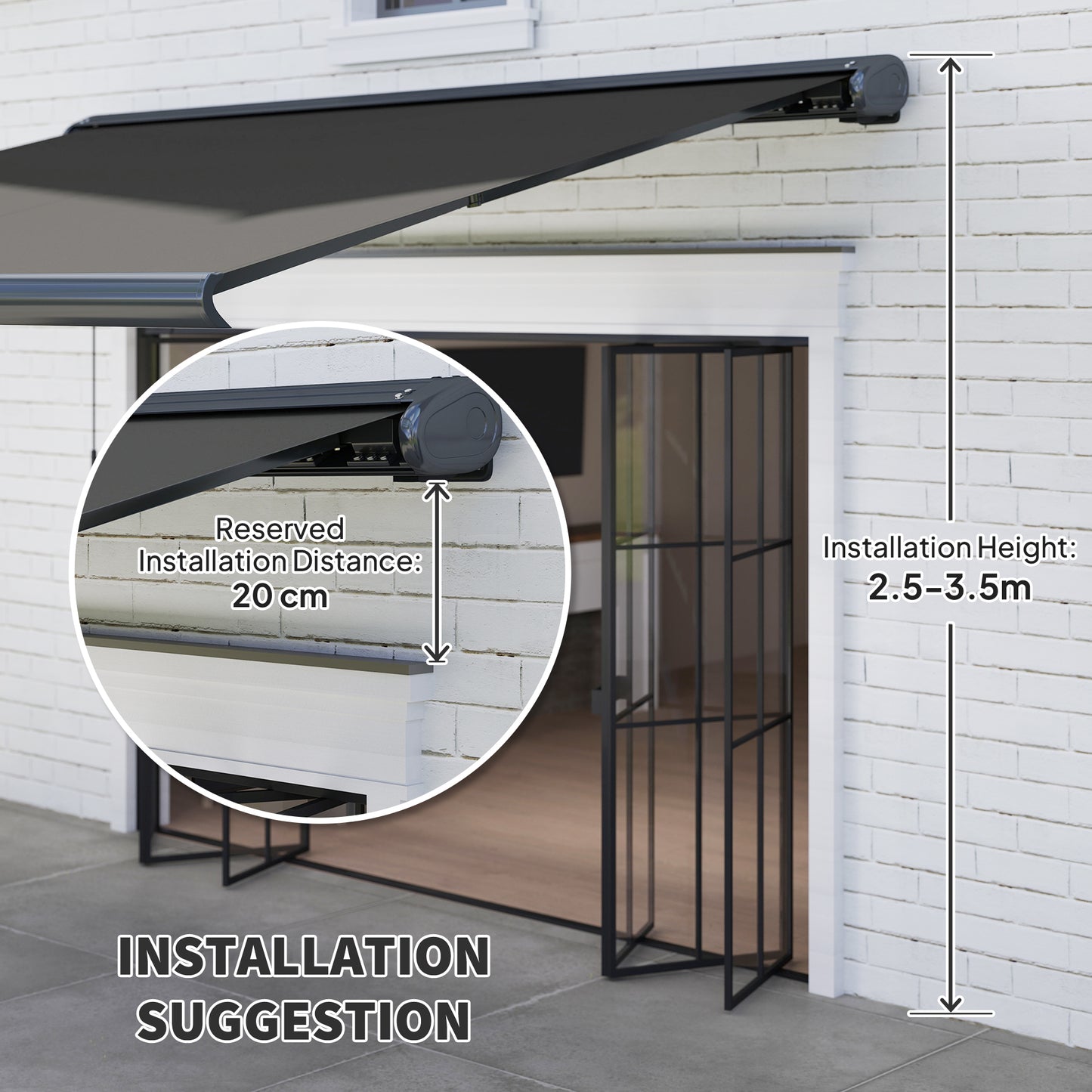 4 x 3(m) Full Cassette Electric Awning with Remote Controller