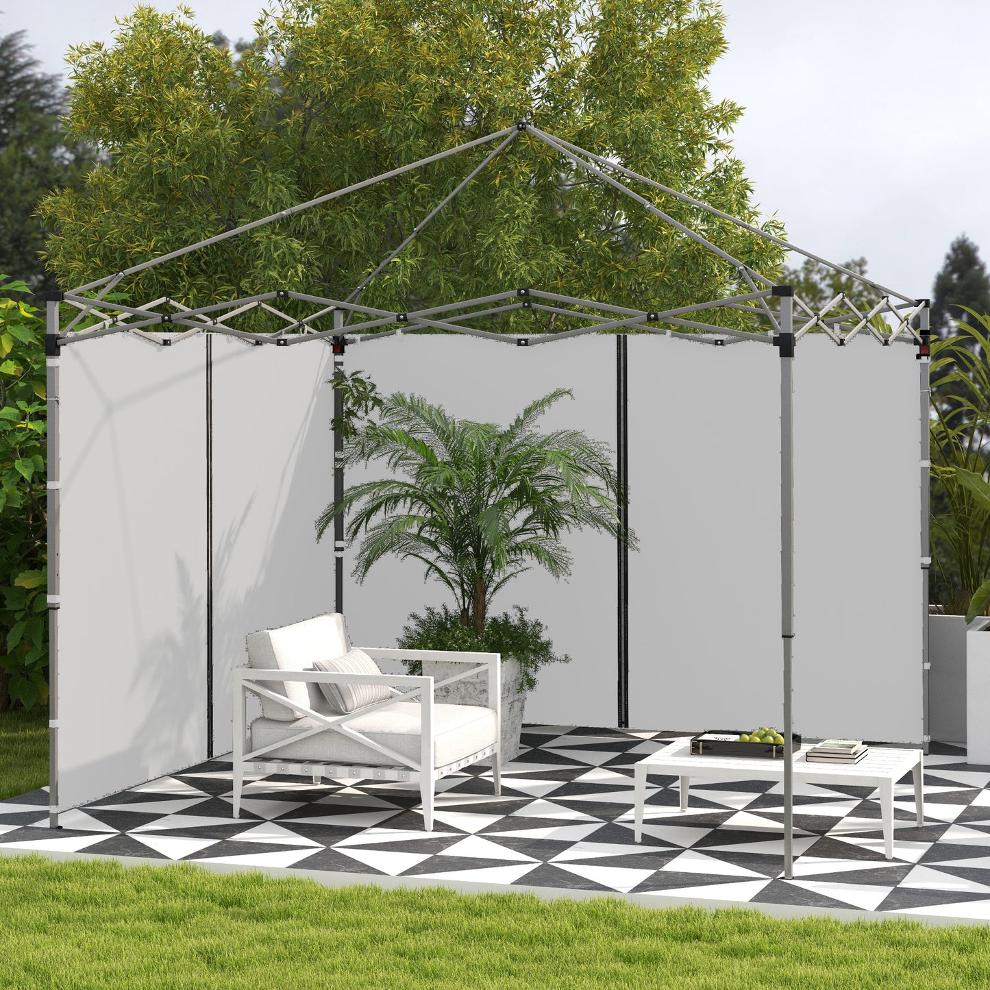 Set of Two 3 x 3(m) Replacement Zipped Gazebo Walls